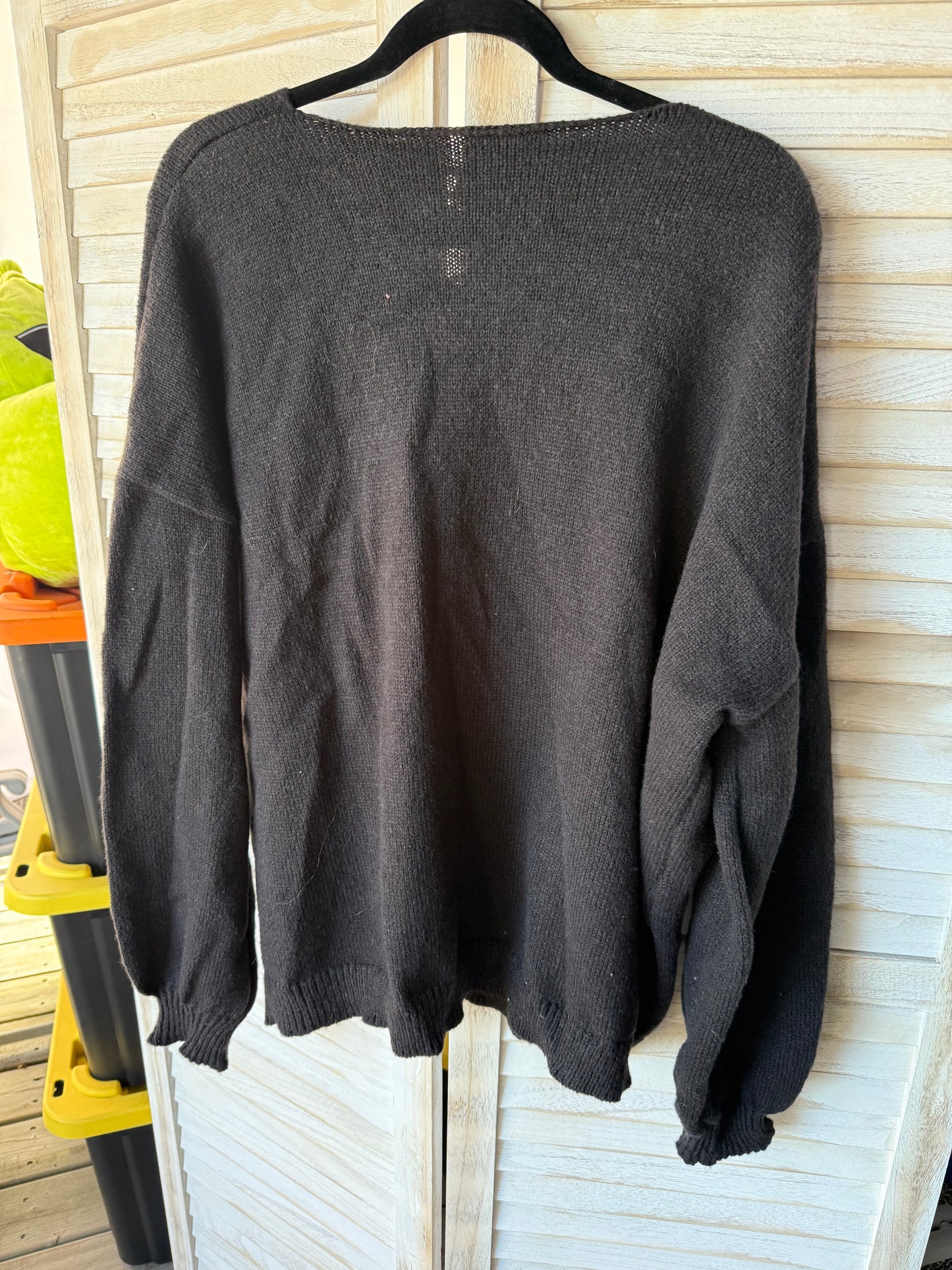 Temu Black Bow Cardigan