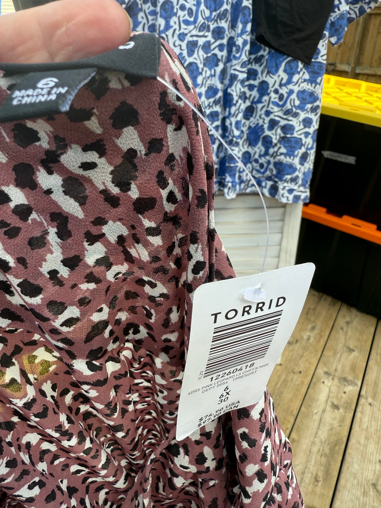 Torrid Rose Pink Animal Print Dress