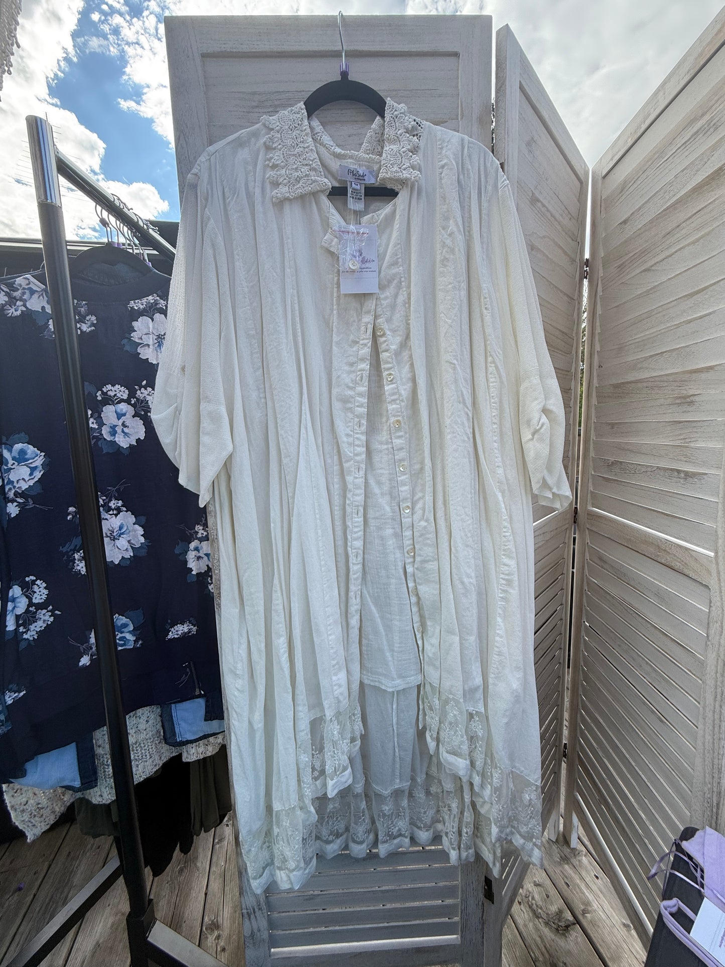 On The Plus Side Button Up Tunic