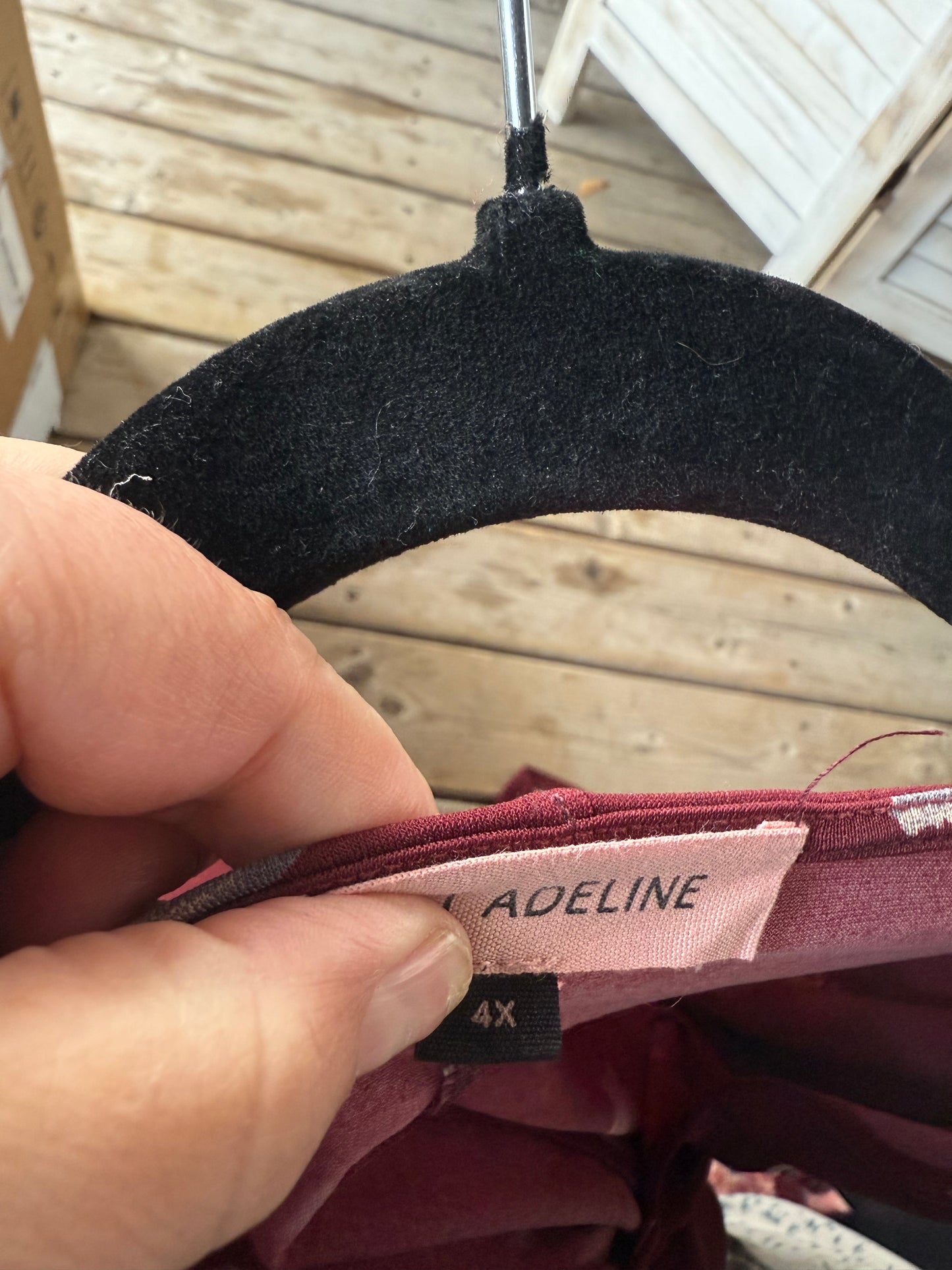 Dia Burgundy Print Maxi Dress