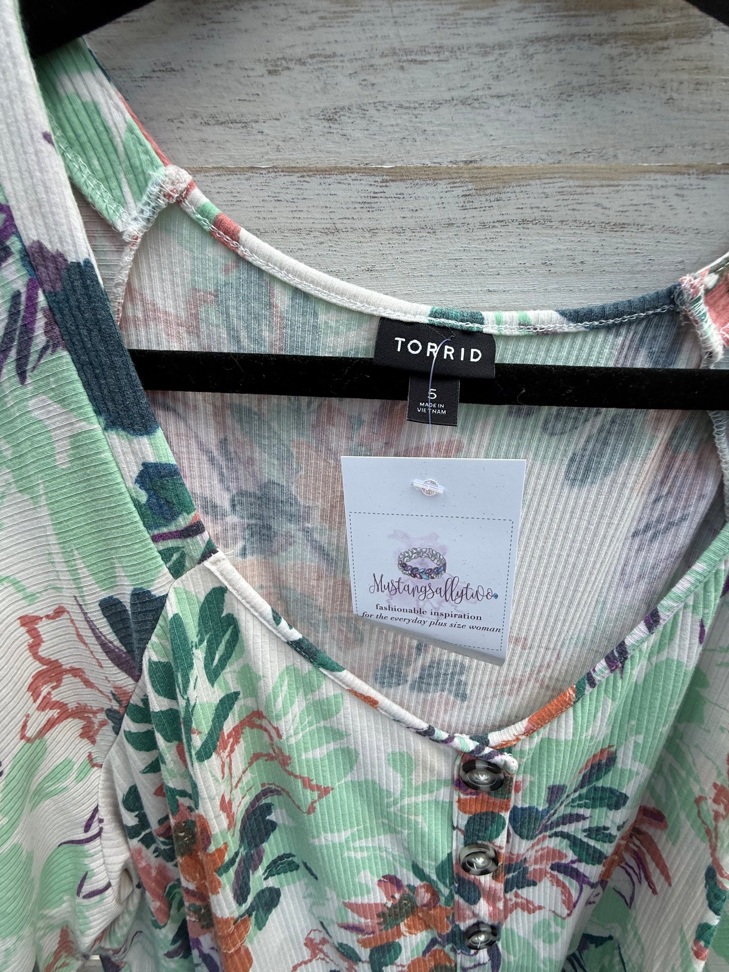 Torrid Green Peplum Top