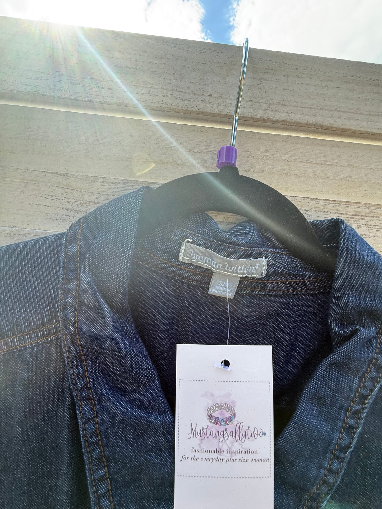 Woman Within Denim Coat