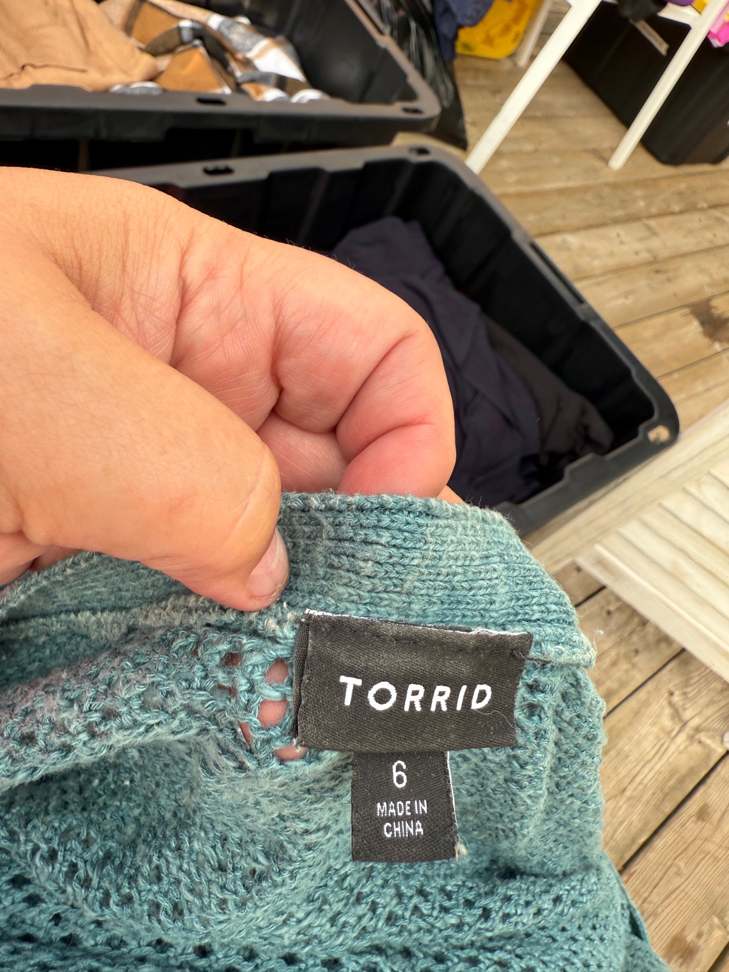 Torrid Green Cardigan