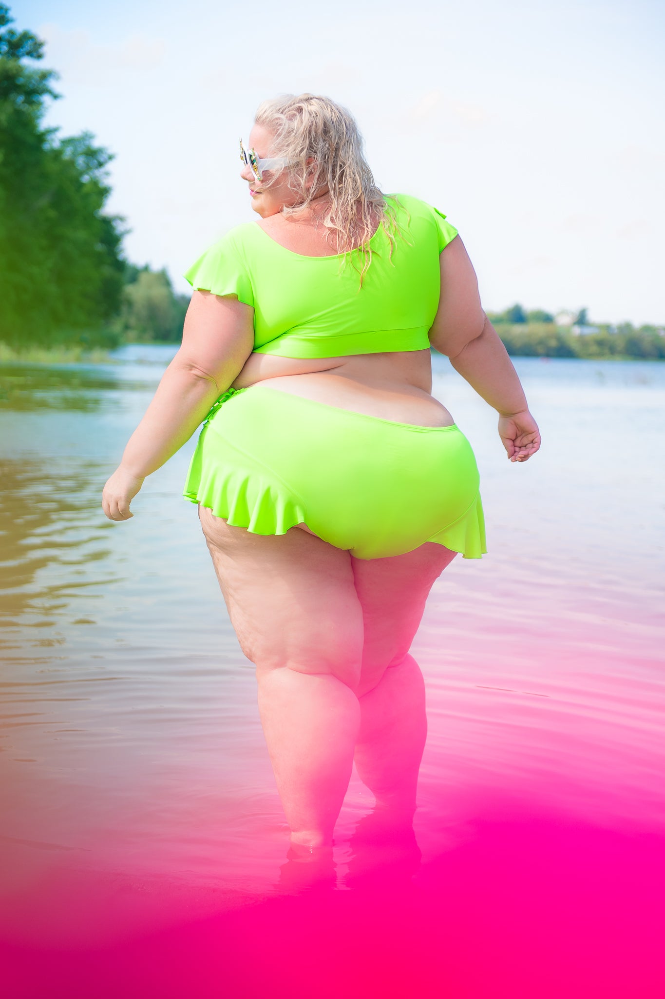 Alpine Butterfly Neon Bikini