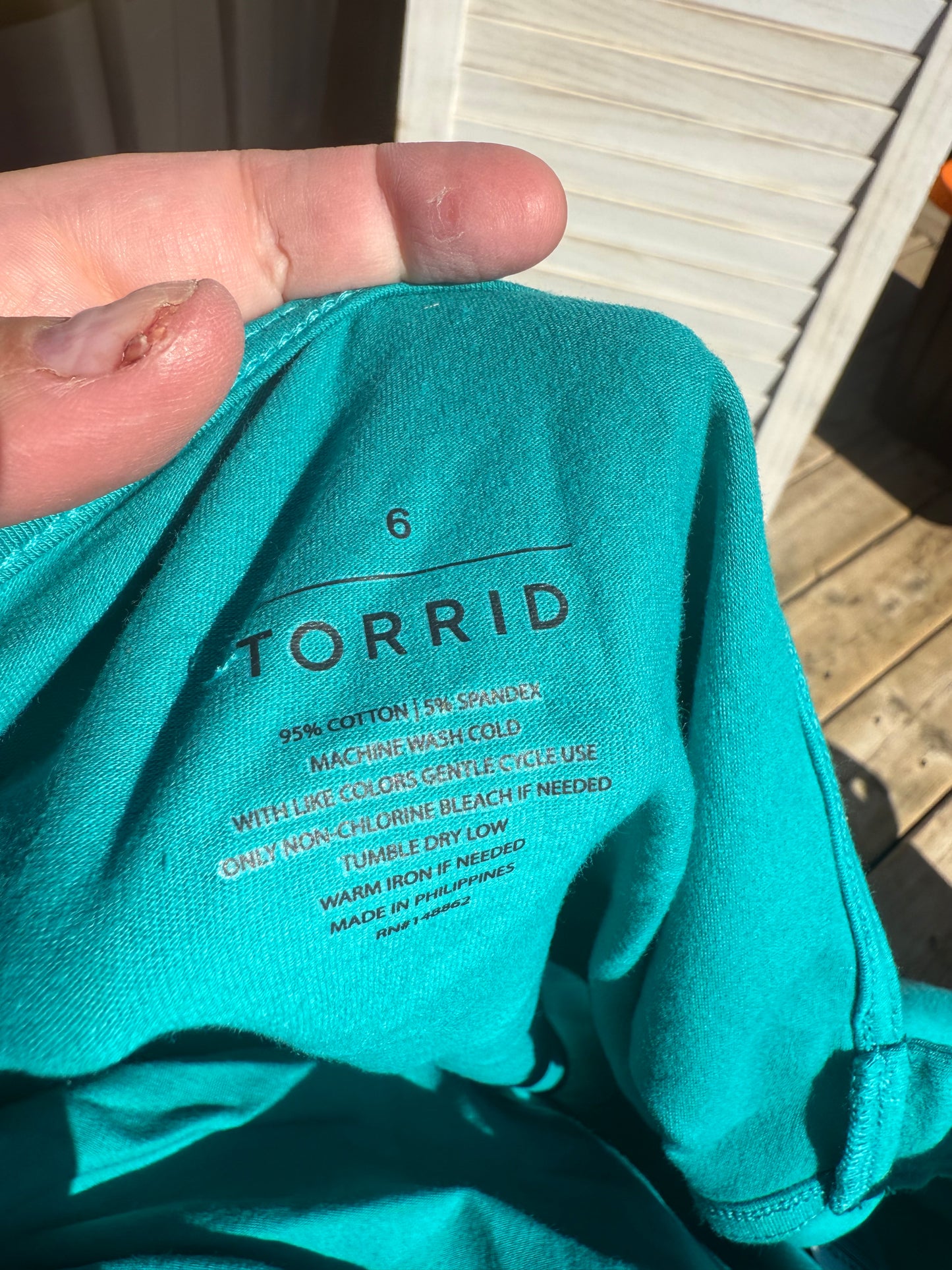 Torrid Teal Cropped Cami