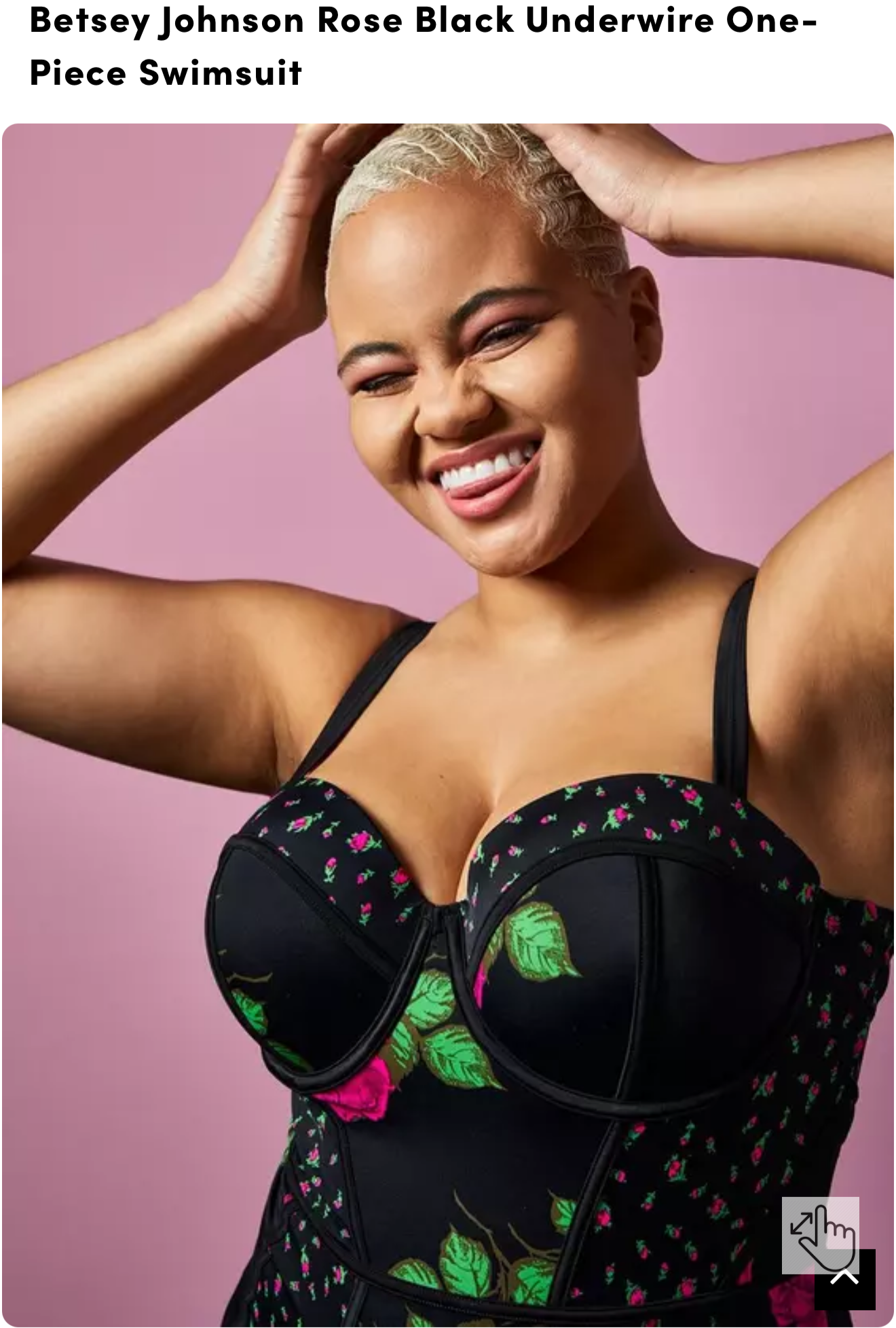 Torrid x Betsey Johnson One Piece Floral Swimsuit