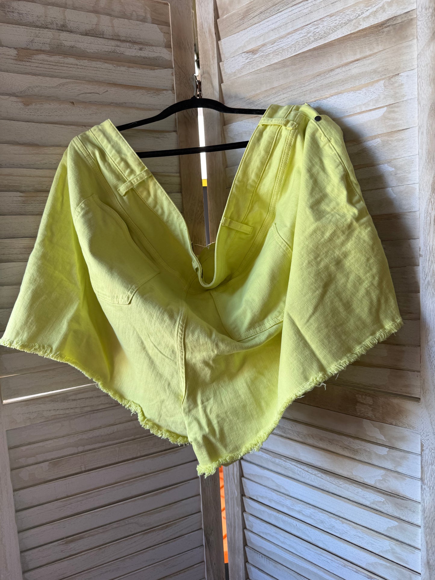 Torrid Yellow Denim Shorts