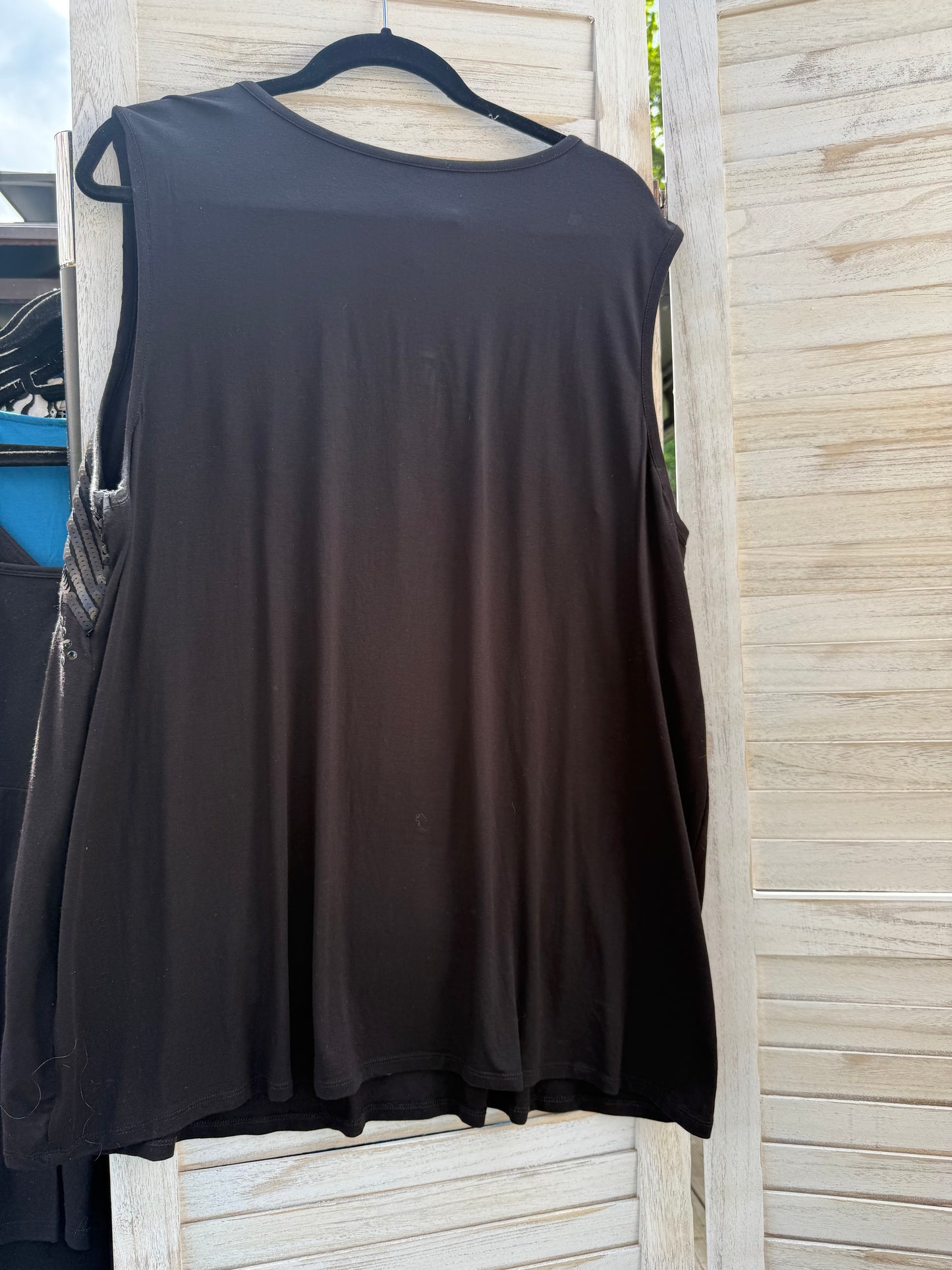 Penningtons Black Sequin Tank Top