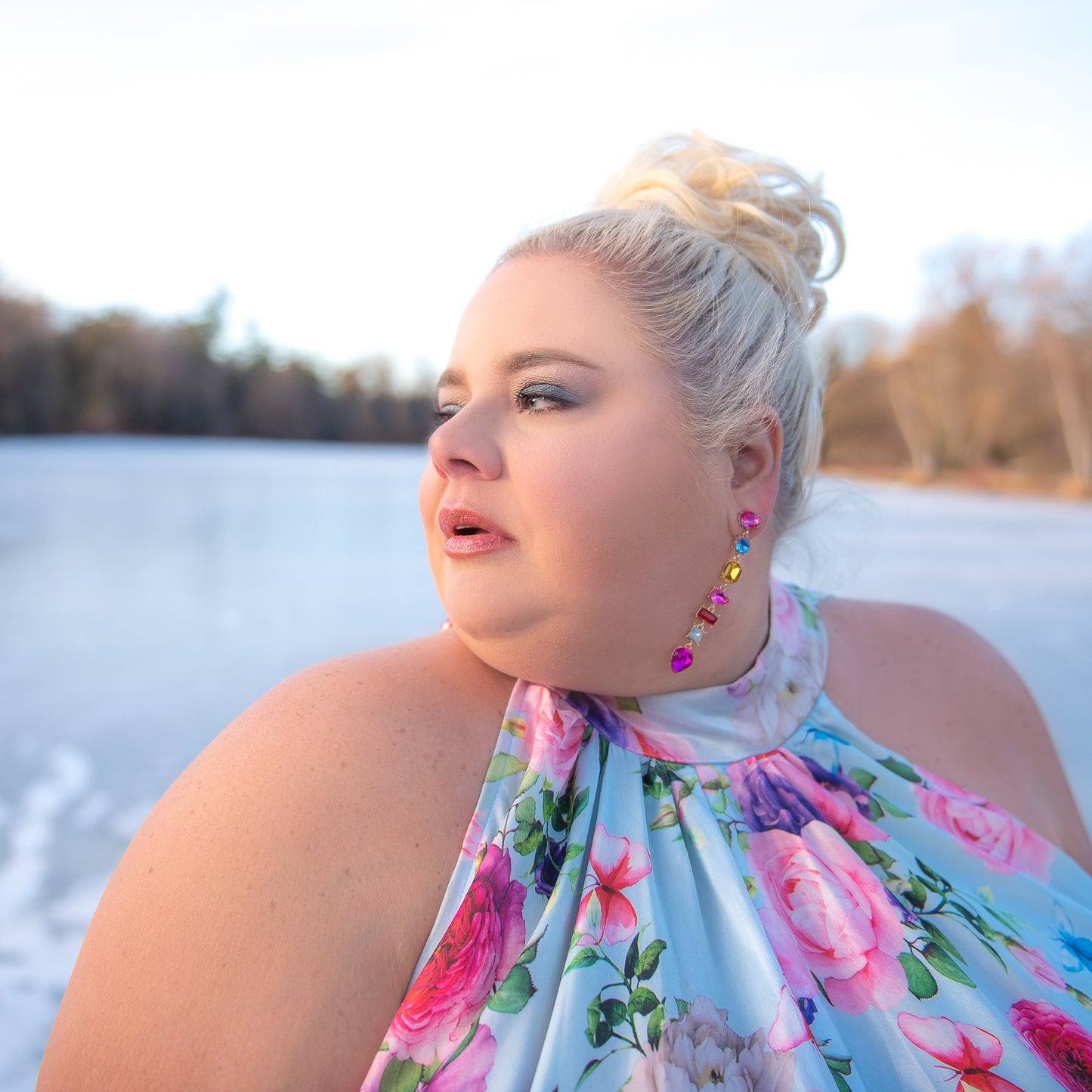 Nerecina Couture Floral Gown