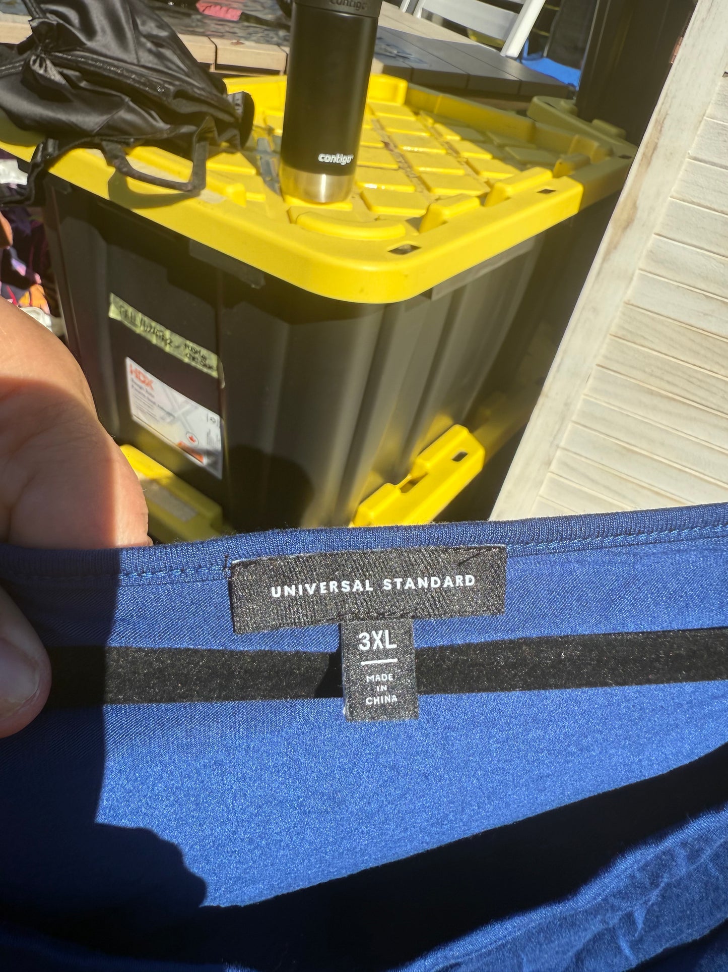 Universal Standard Blue Tunic Top