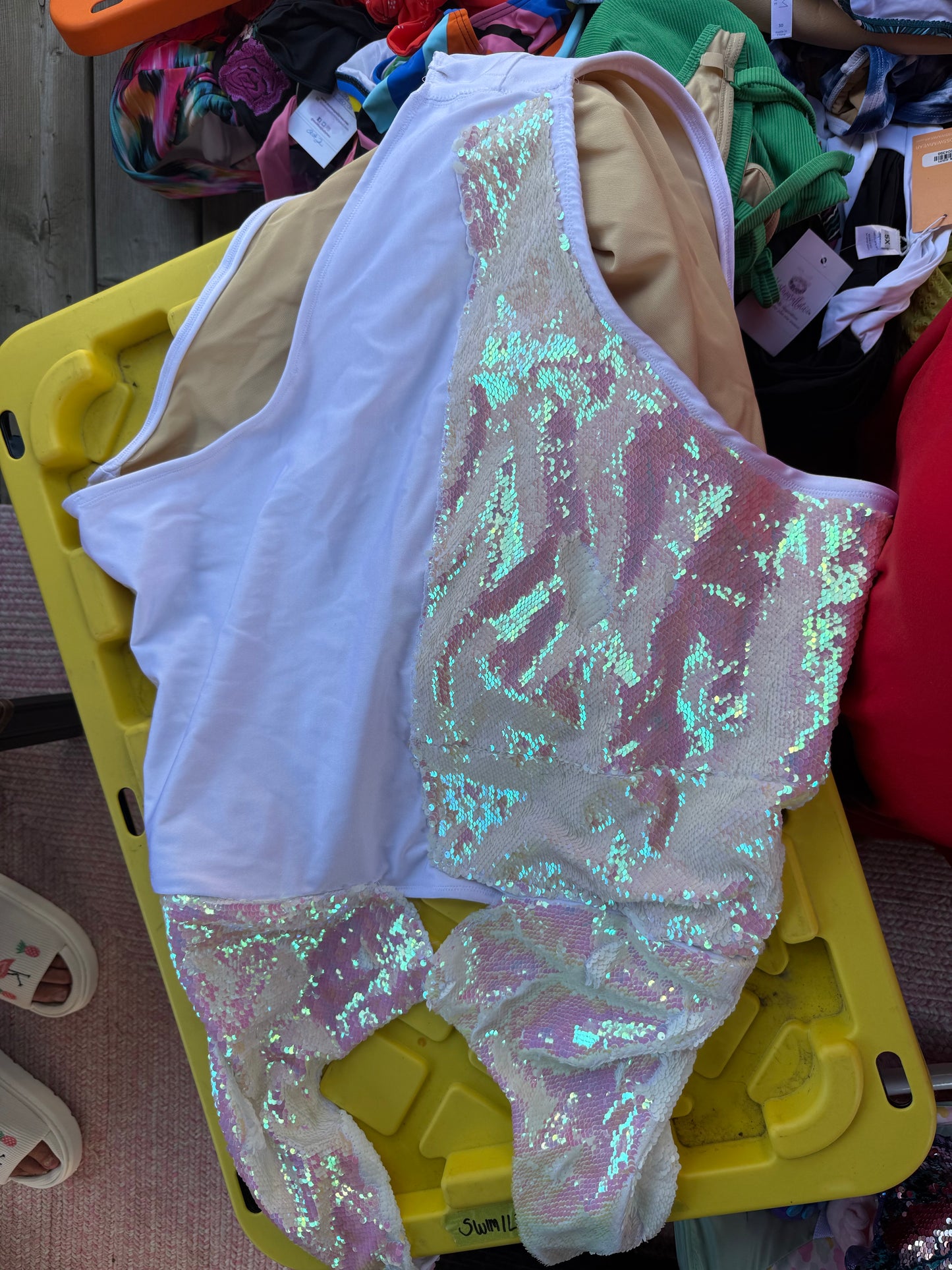 Curverra One Piece Sequin Swimsuit