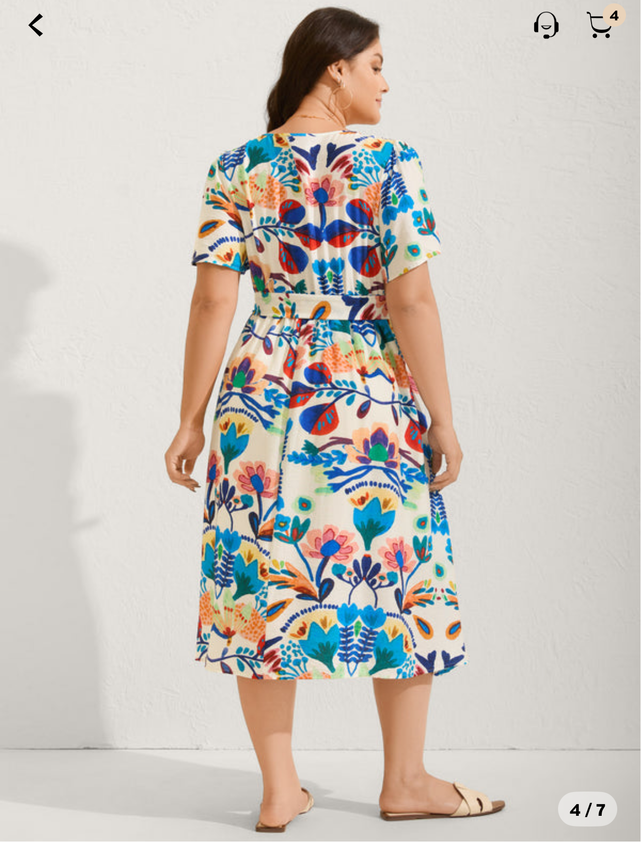 BloomChic Blooming Florals V-Neck Maxi Dress