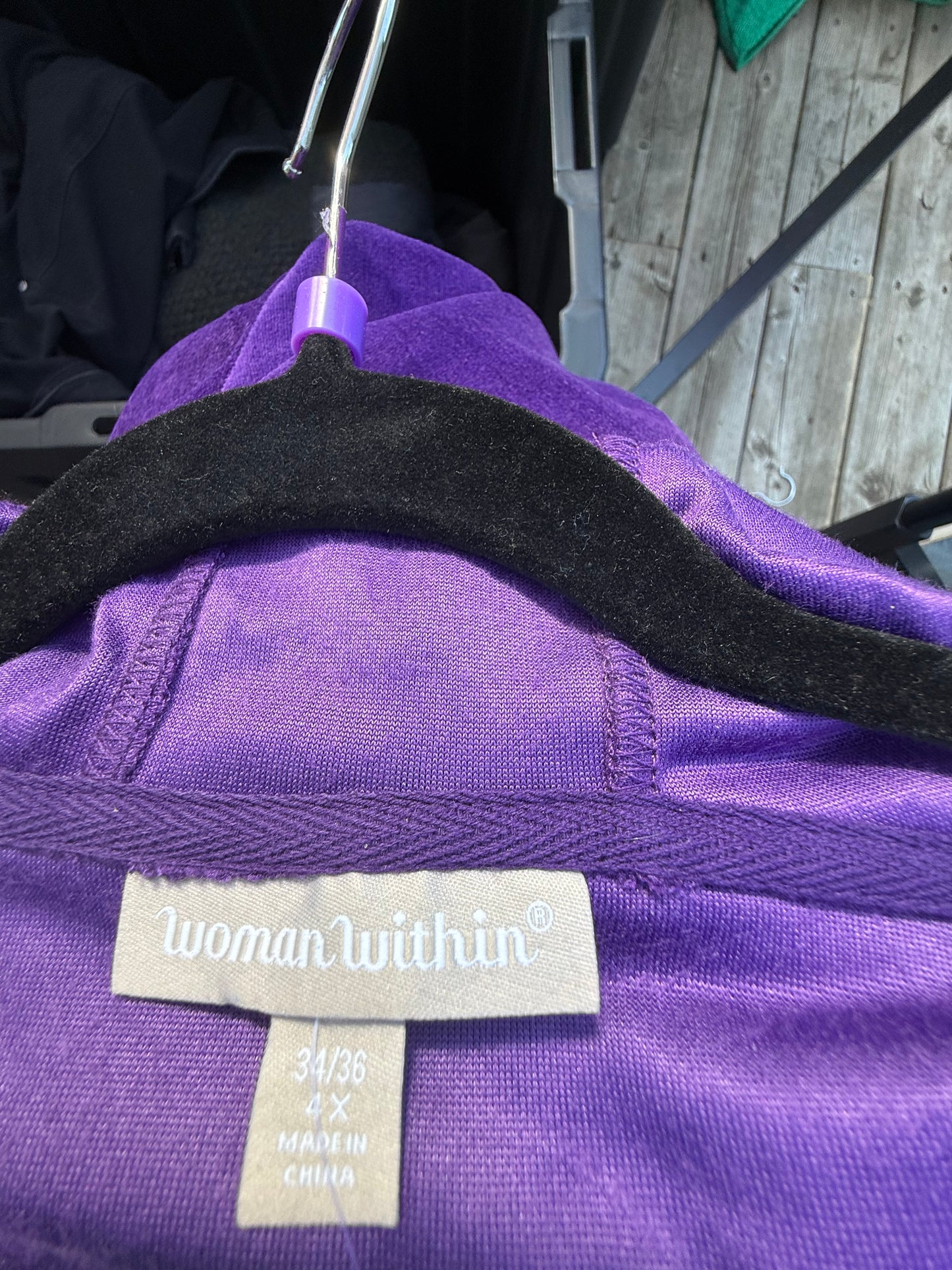 Woman Within Purple Hoodie