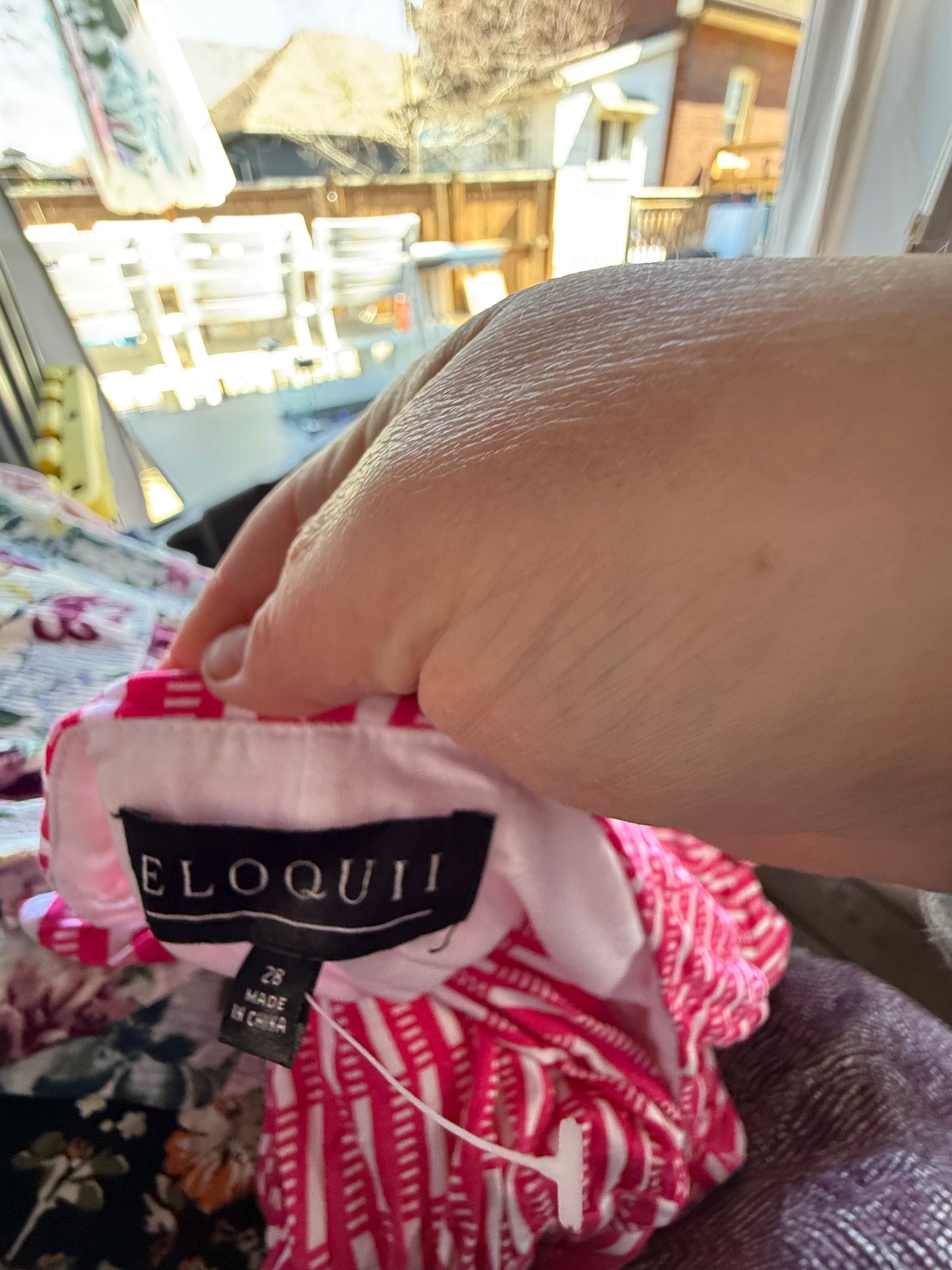 ELOQUII Pink Print Maxi Dress