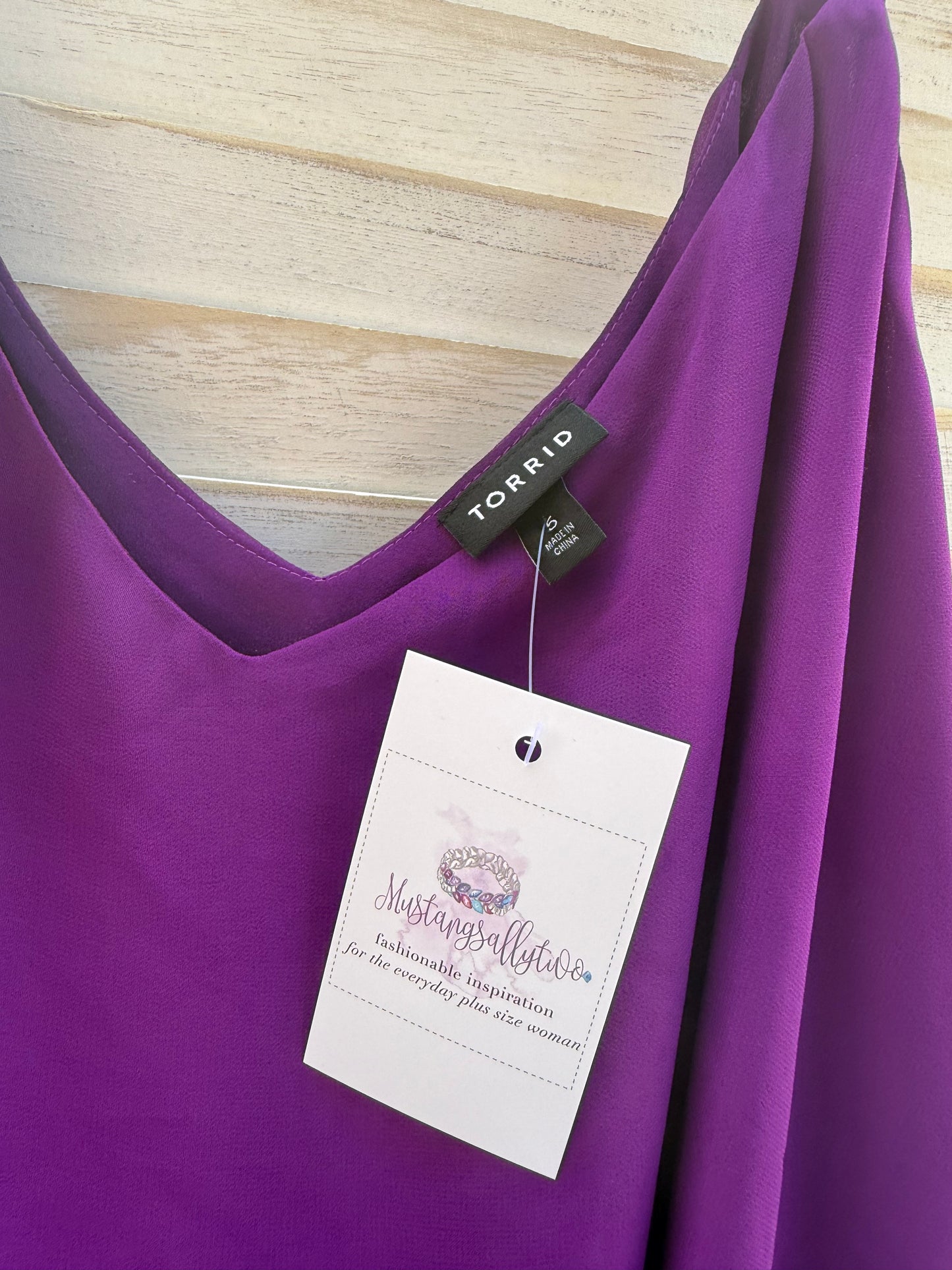 Torrid Purple Camisole Blouse