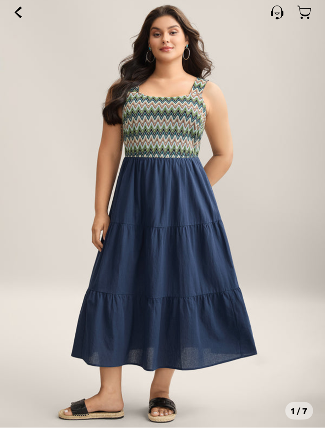 BloomChic Cotton Crochet Midi Dress