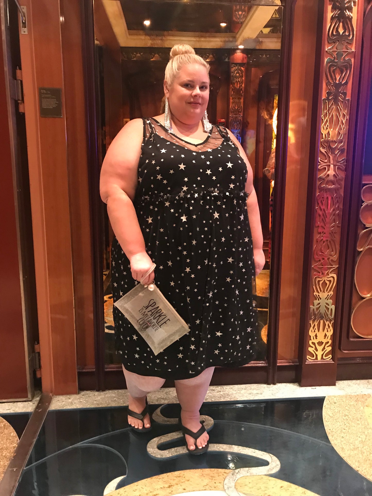 Simply Be Star Mesh Dress