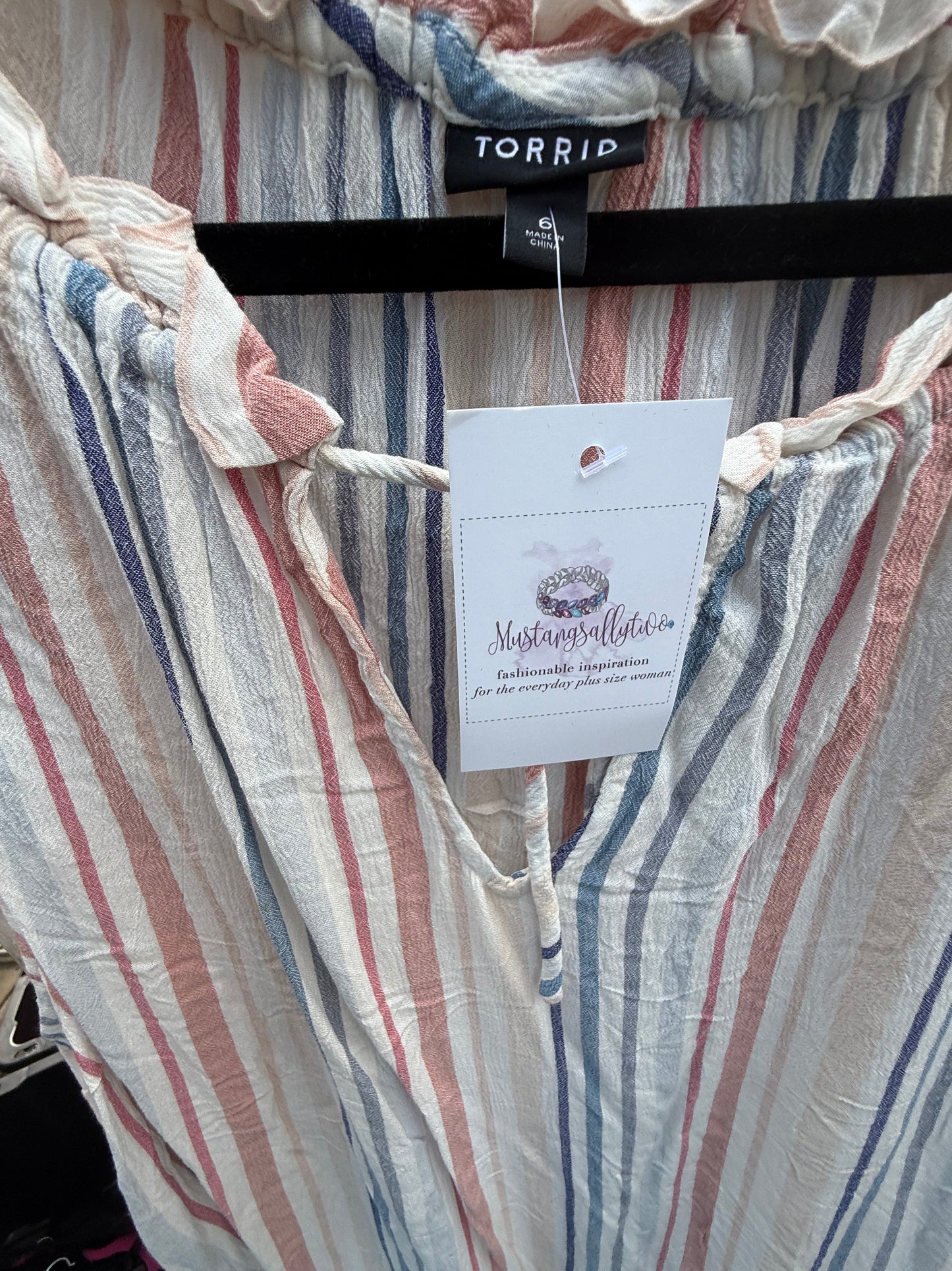 Torrid Striped Blouse