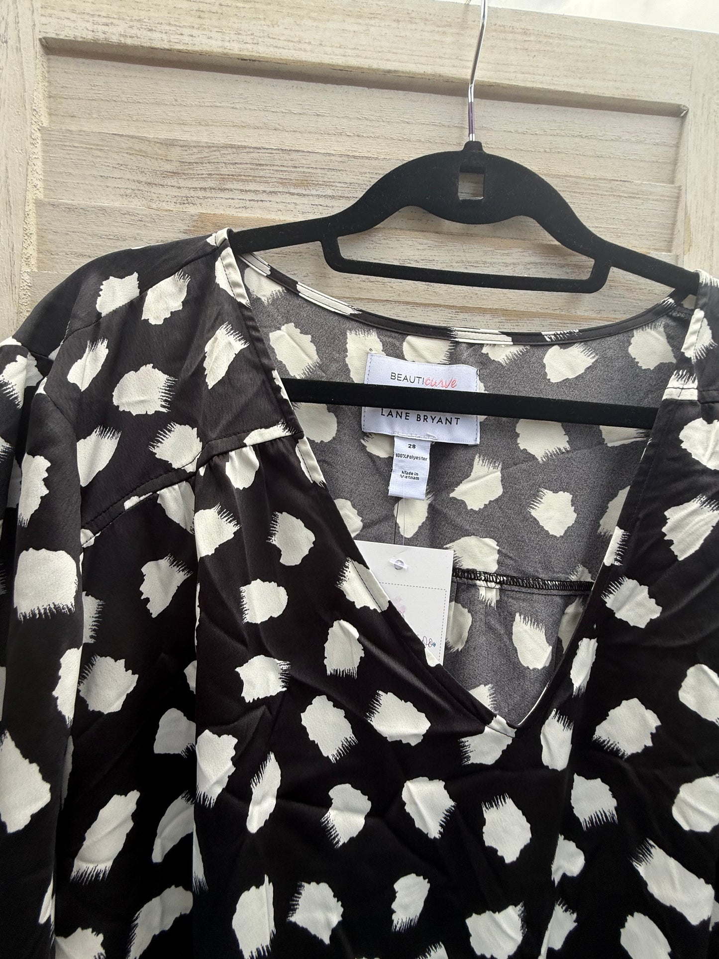 Lane Bryant x IamBeauticurve Polka Dot Blouse