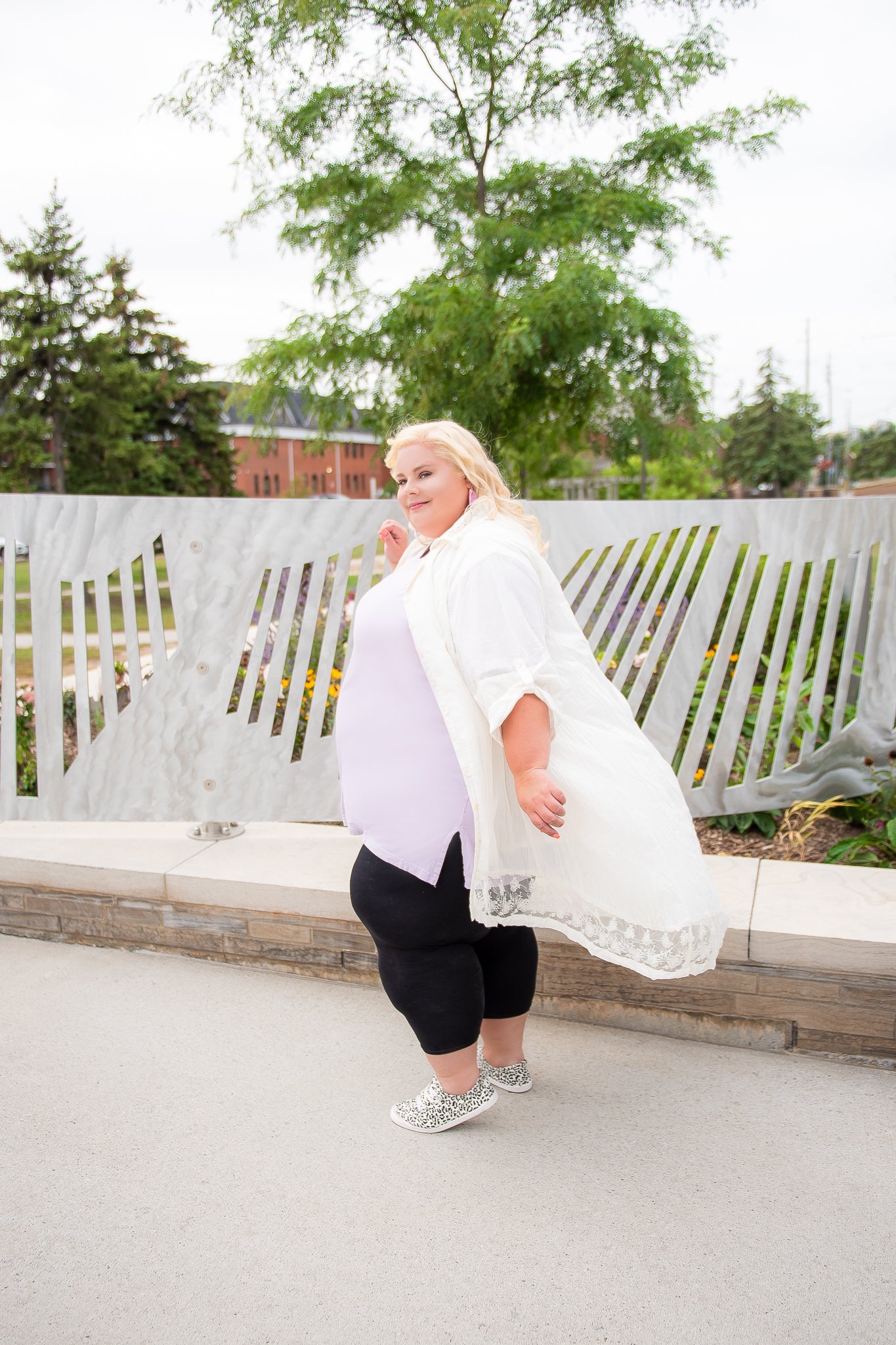 On The Plus Side Button Up Tunic