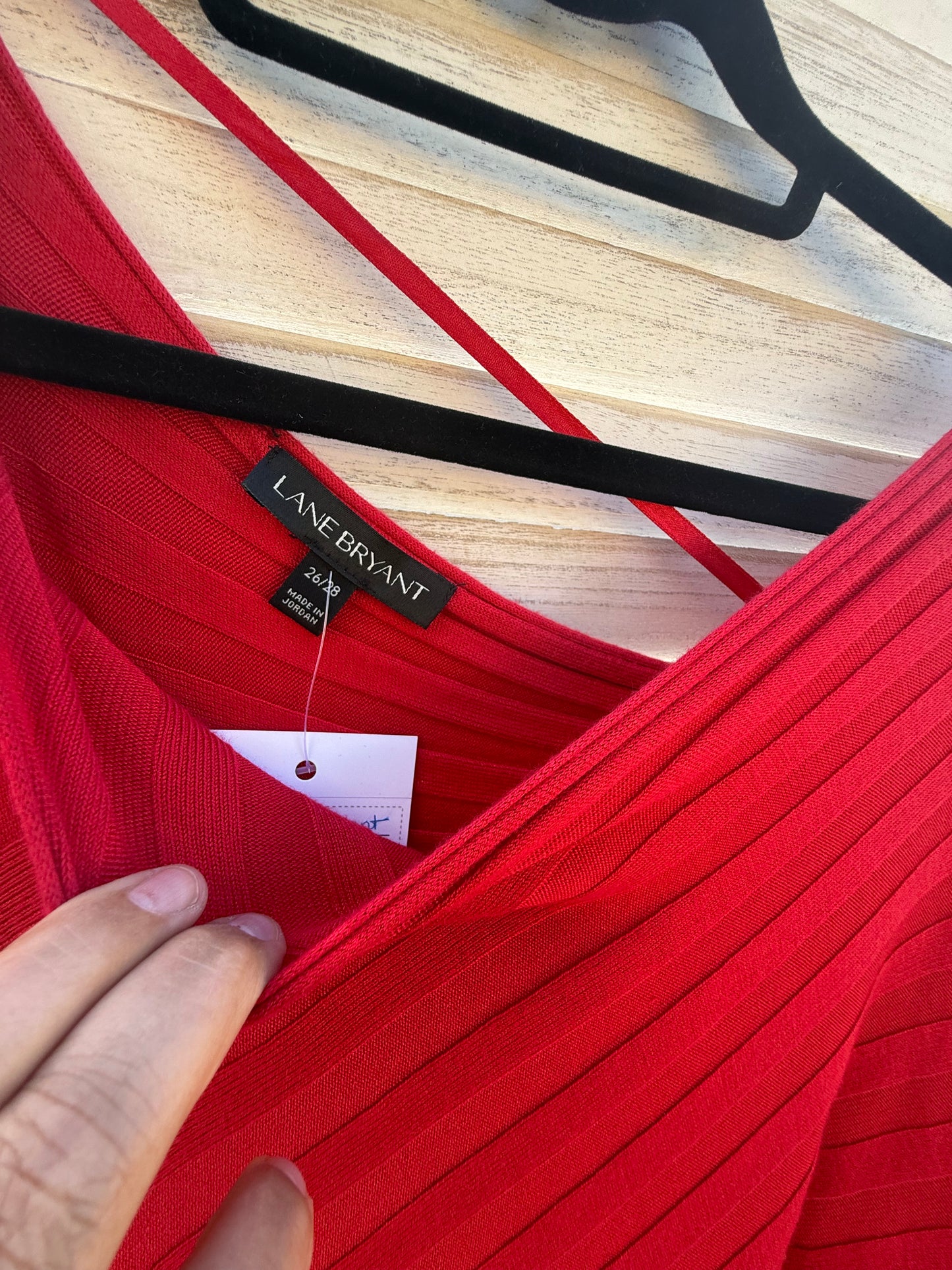 Lane Bryant Red Poncho Sweater