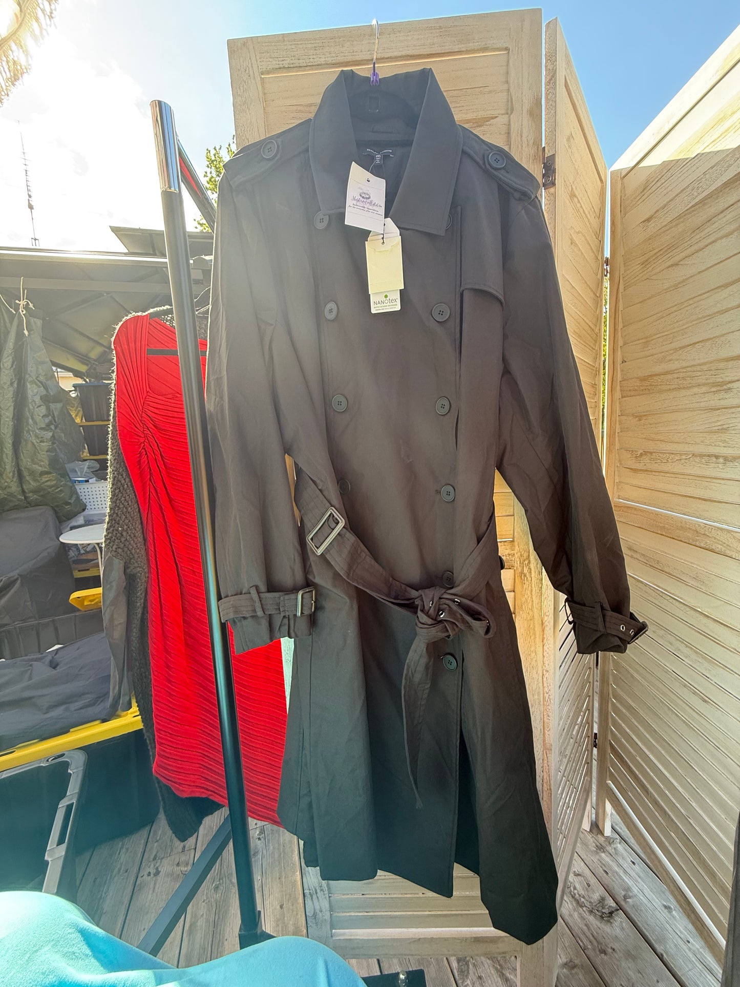 Universal Standard Black Trench Coat