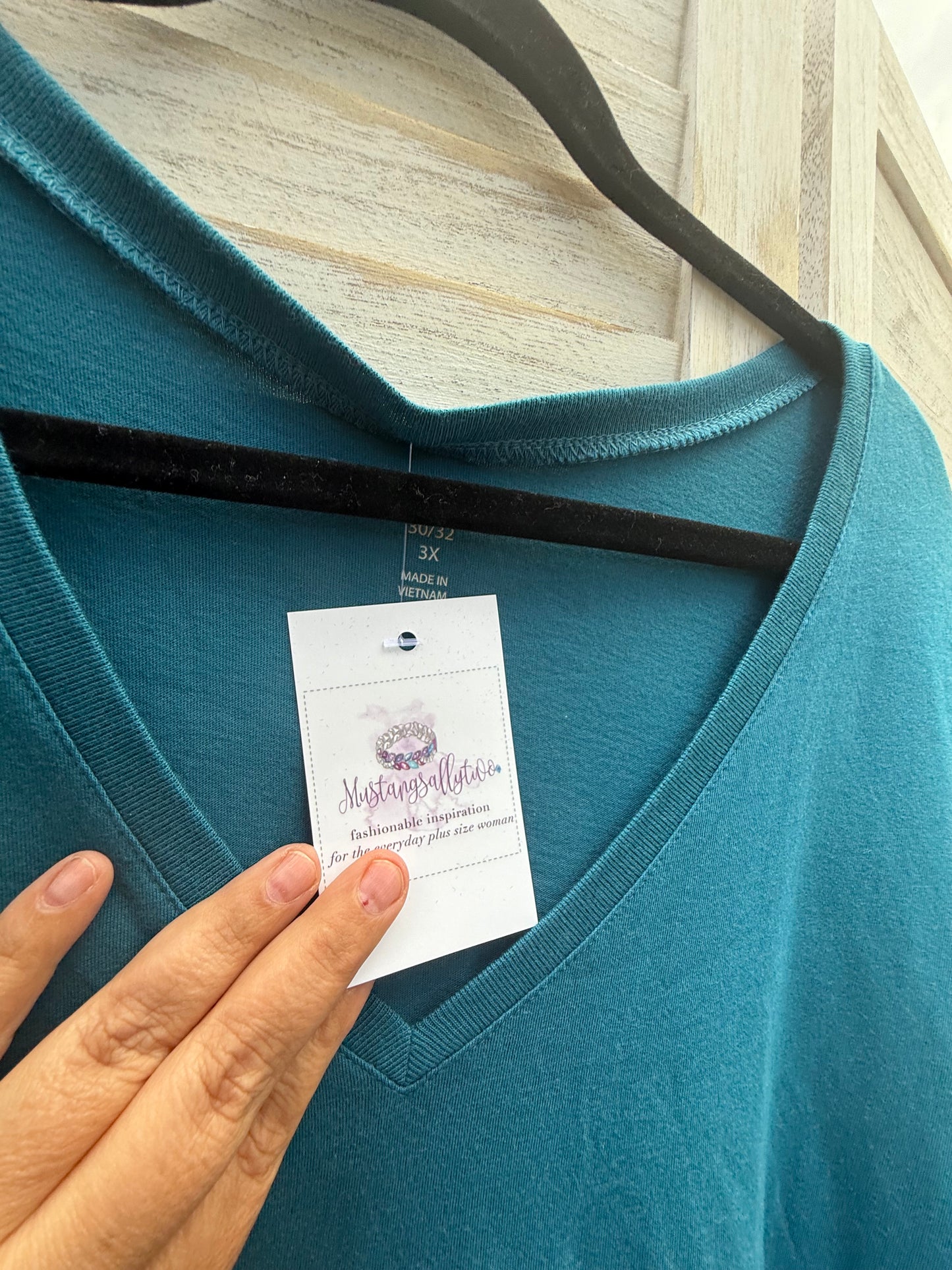 Woman Within Teal Tshirt