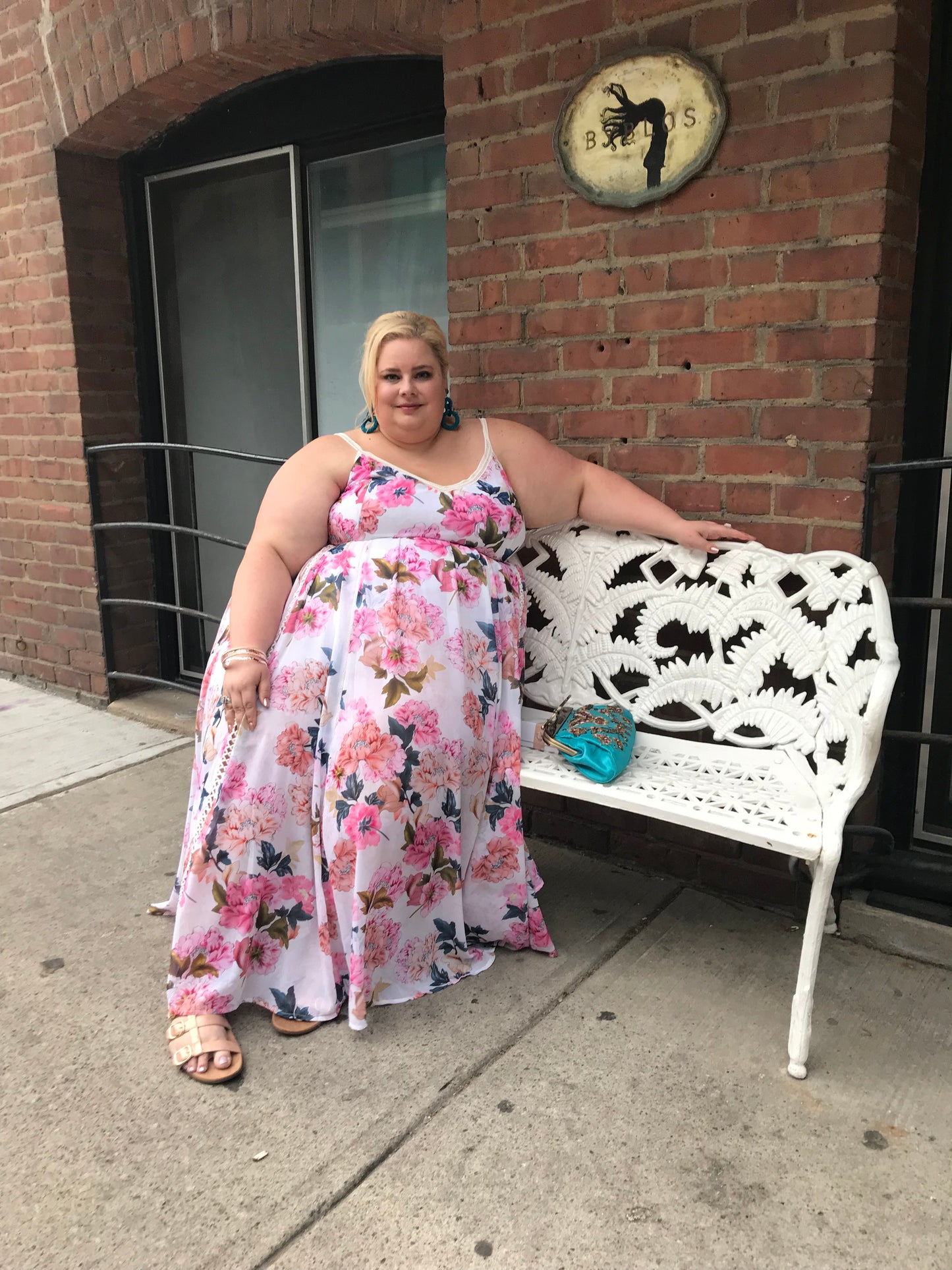 Torrid White Floral Maxi Dress