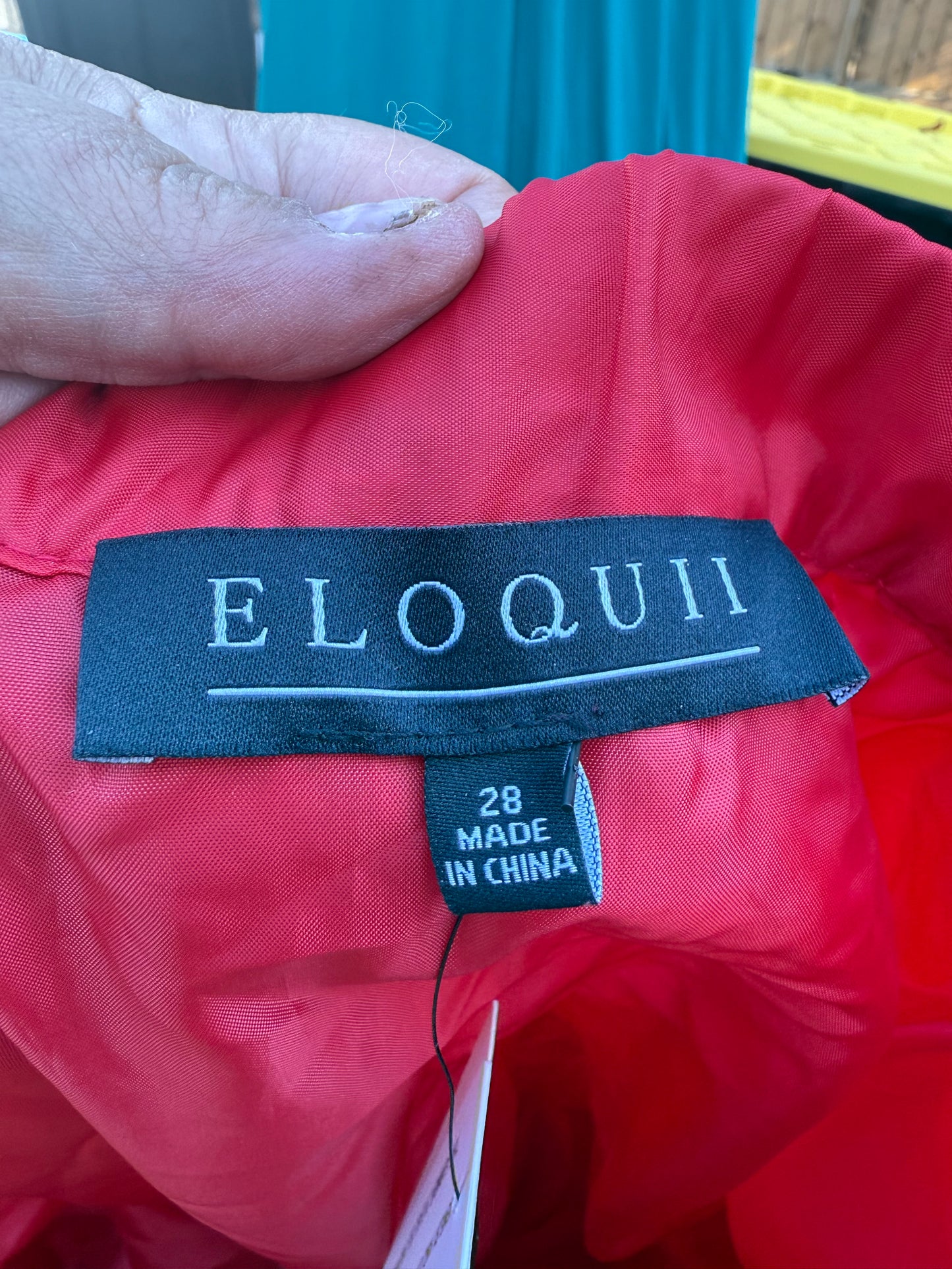 ELOQUII Red Tulle Skirt