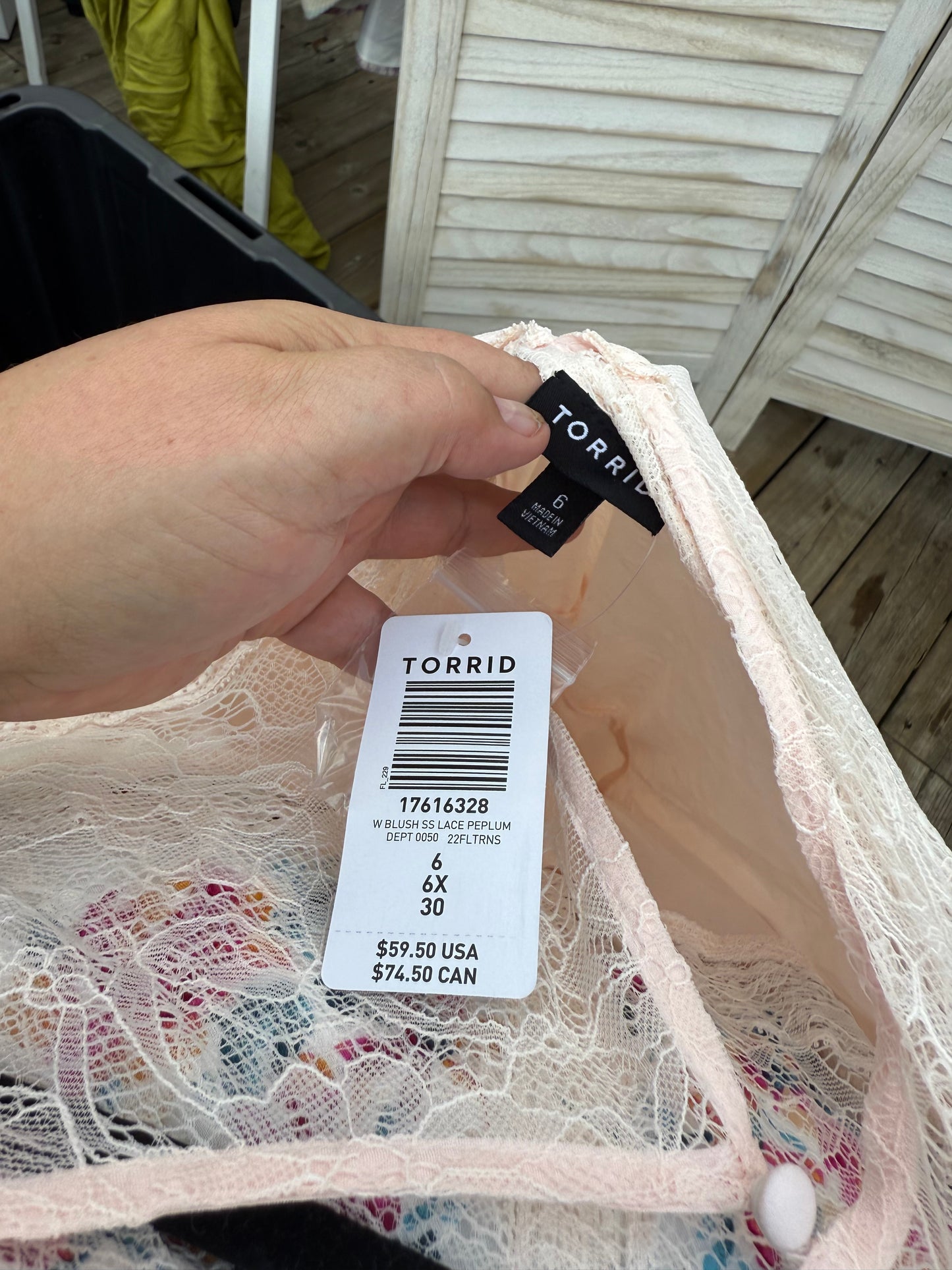 Torrid Blush Lace Top