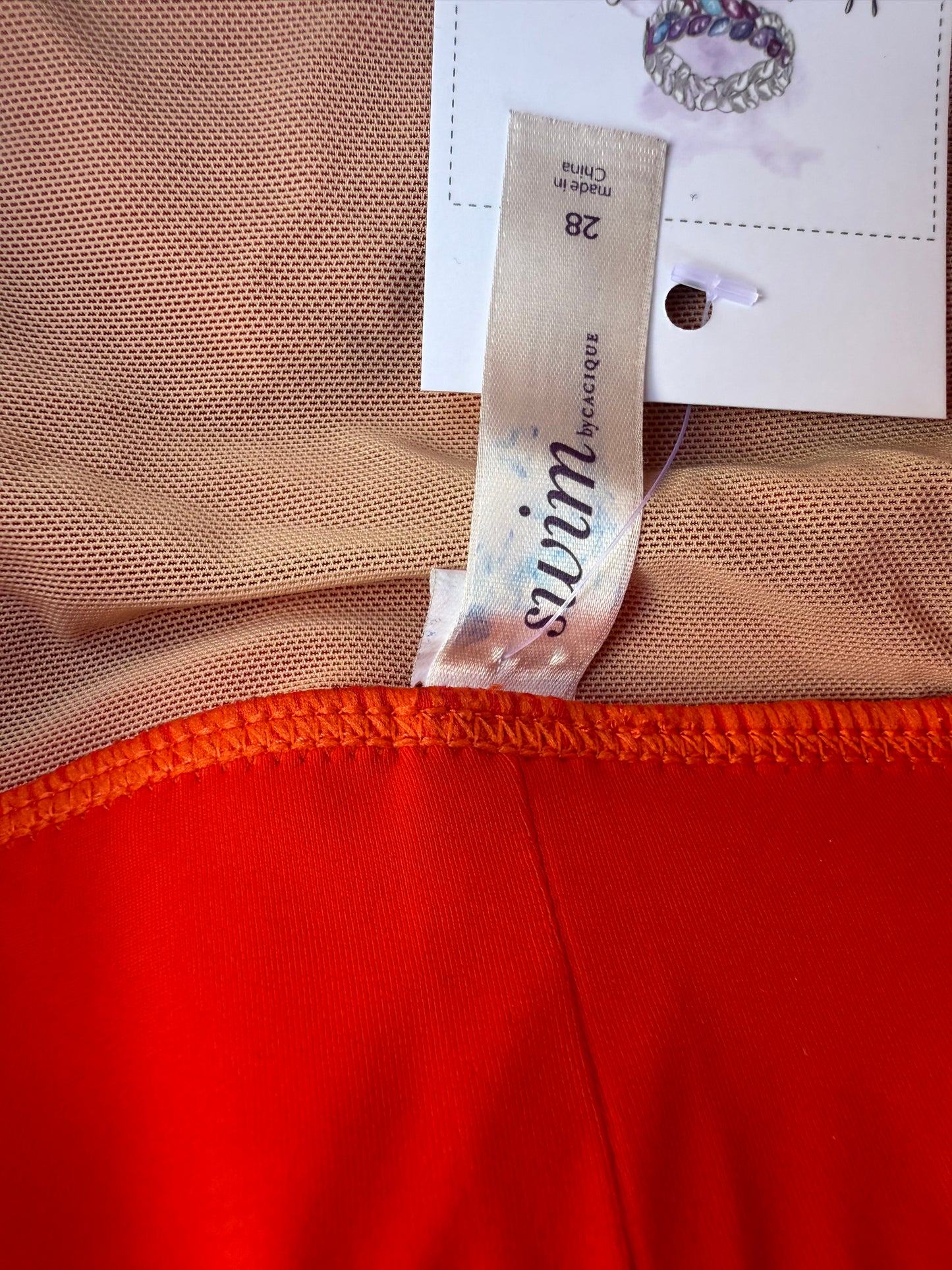 Lane Bryant Orange Tankini