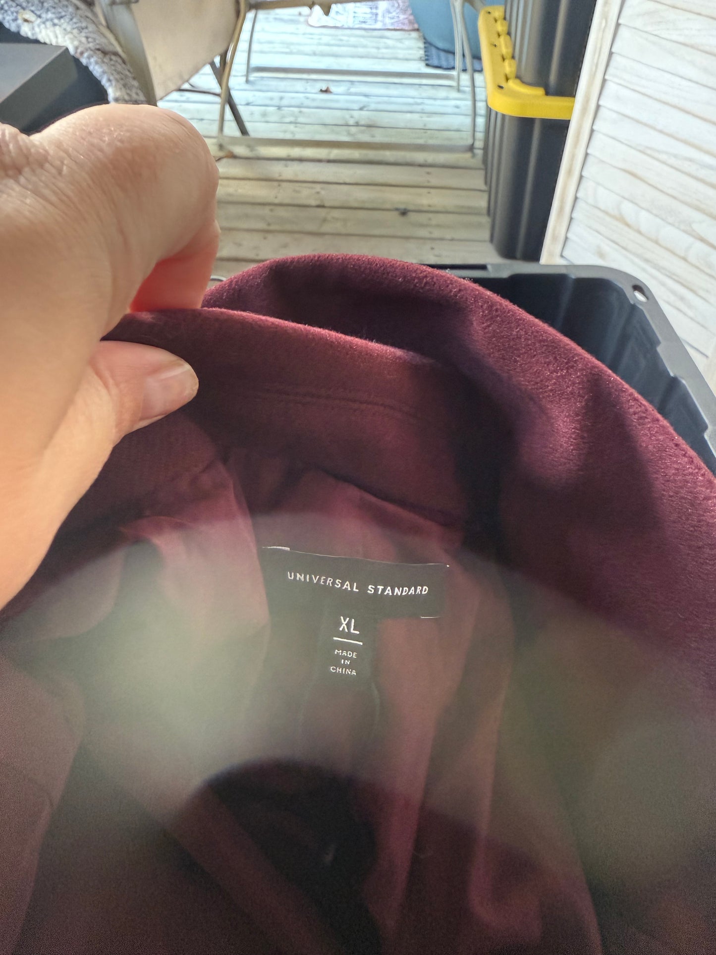 Universal Standard Burgundy Winter Coat