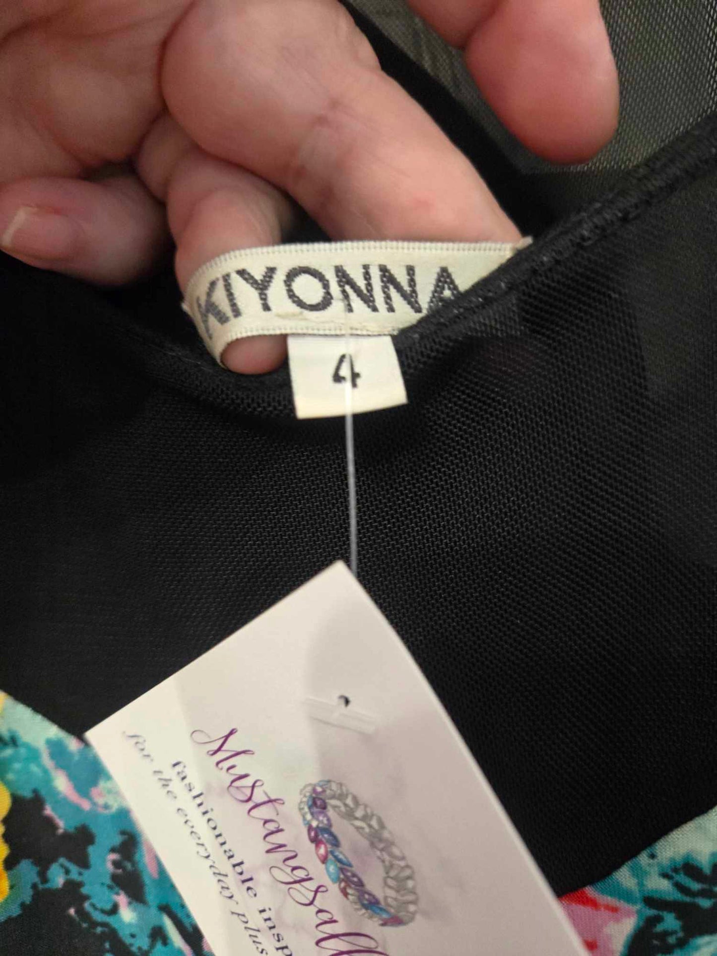 Kiyonna Swirl and Twirl A-line Mesh Dress