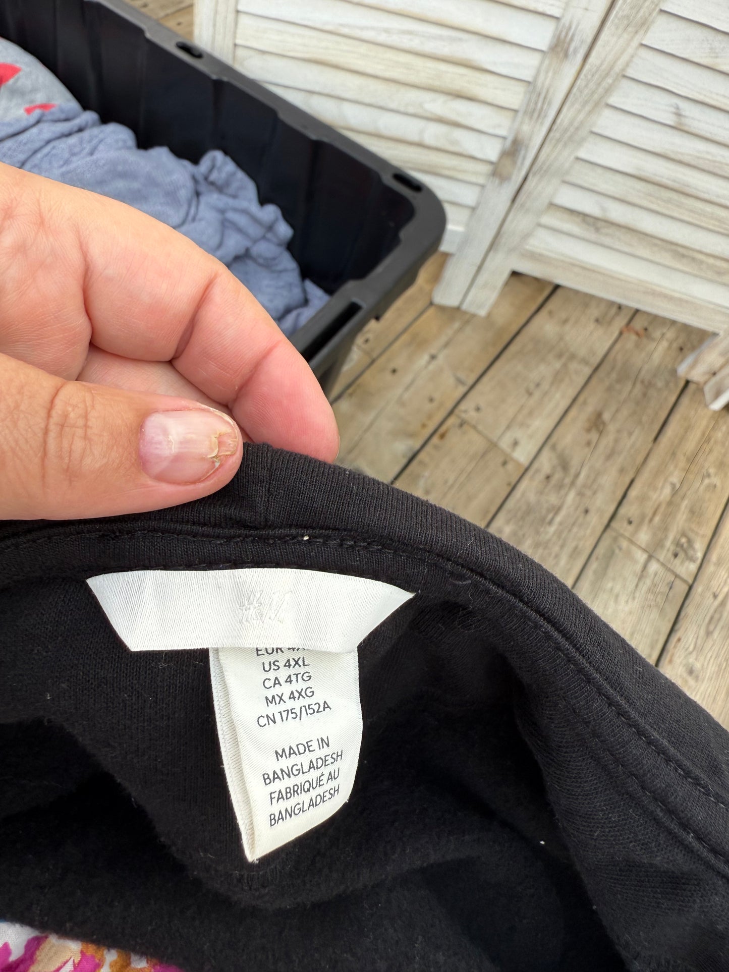 H&M Long Black Hoodie