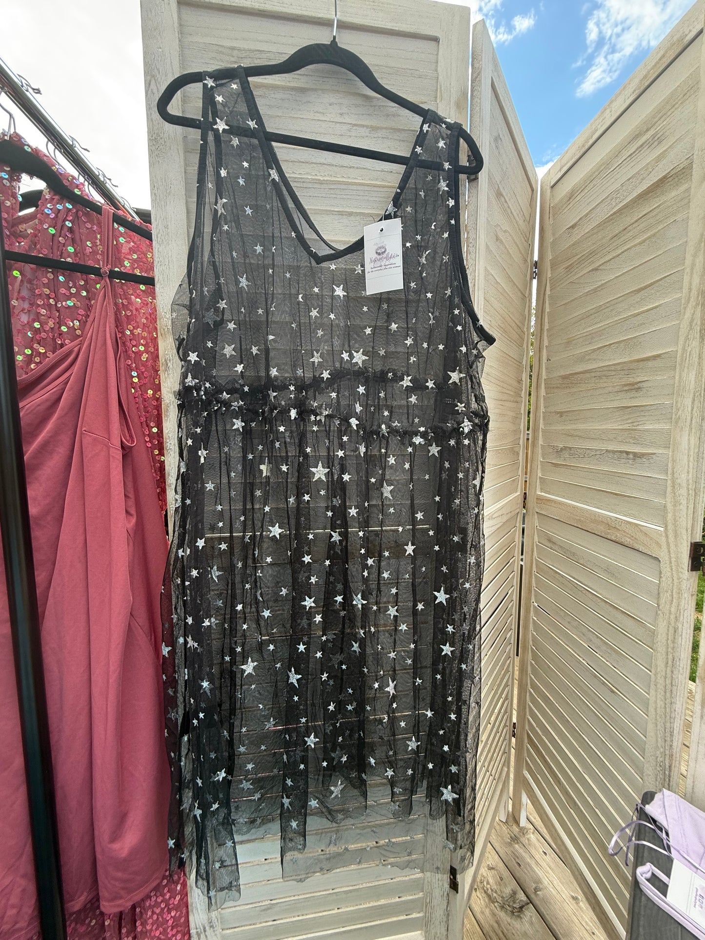 Simply Be Star Mesh Dress