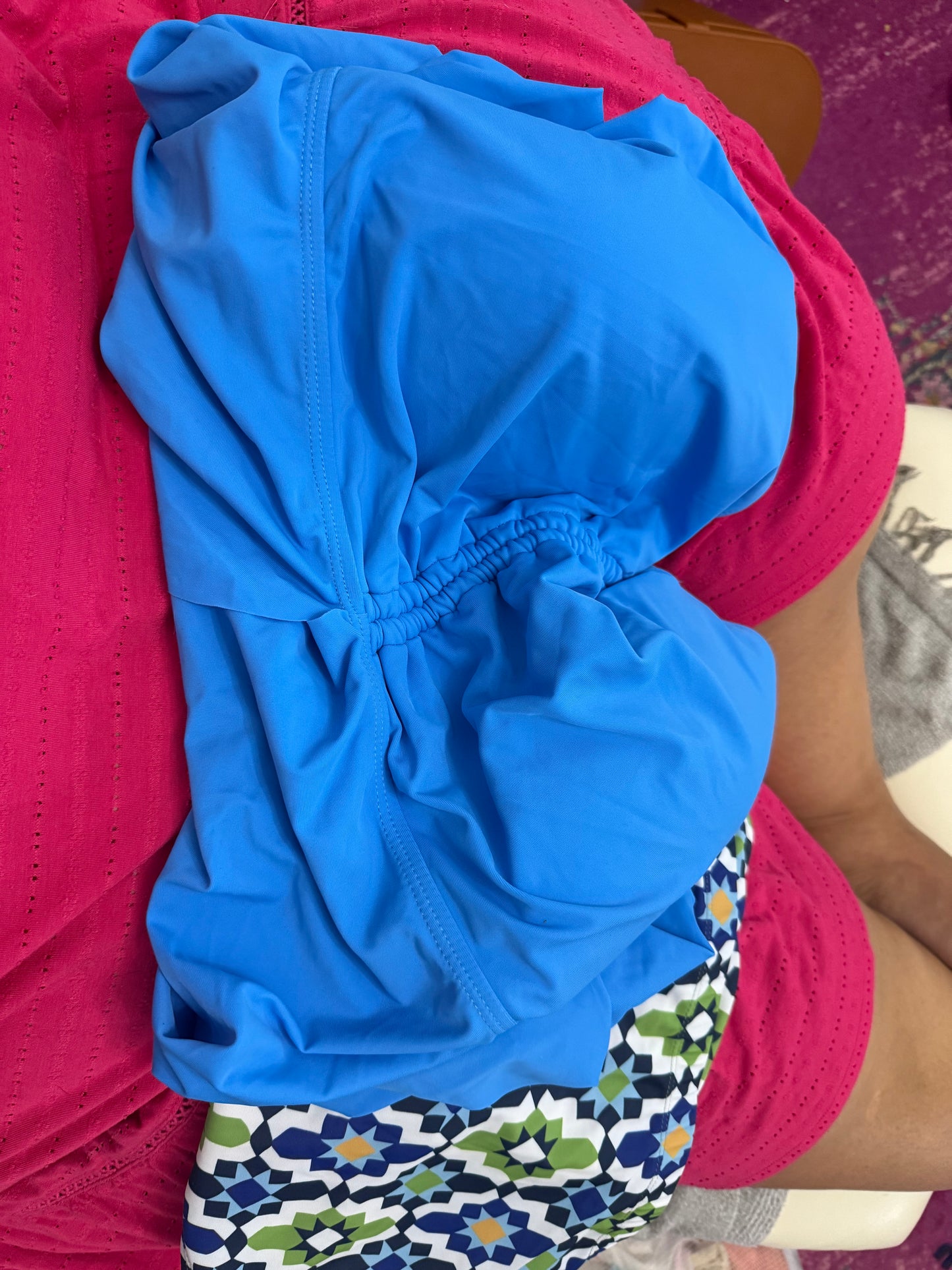 BloomChic Blue Print Tankini Swimsuit