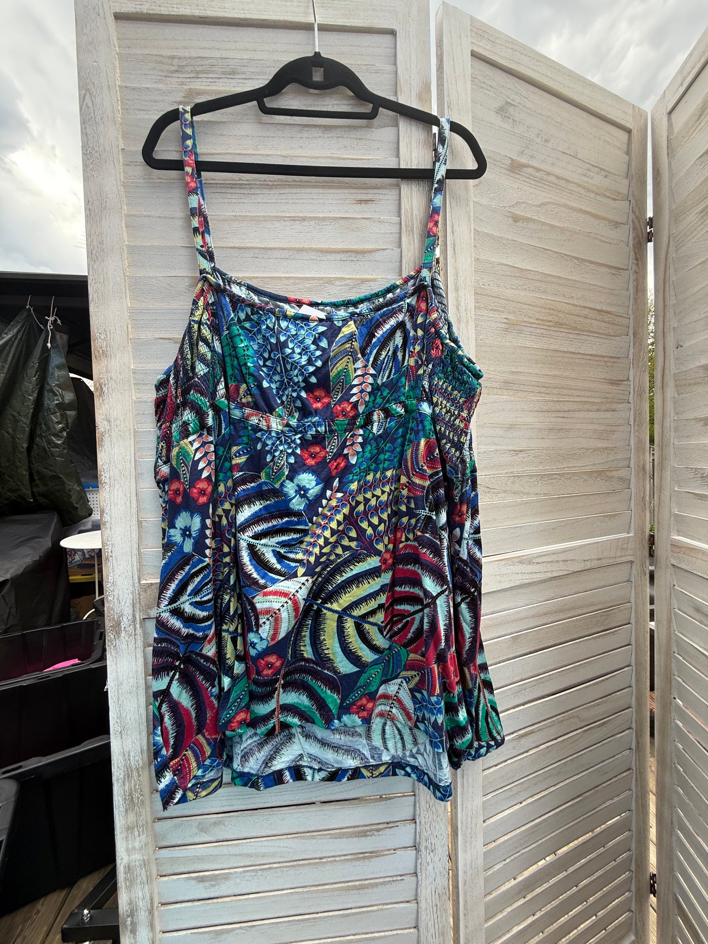 Penningtons Navy Print Tank Top