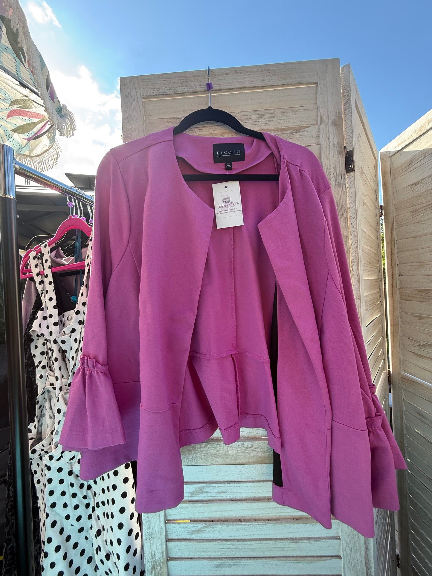ELOQUII Pink Suit Jacket