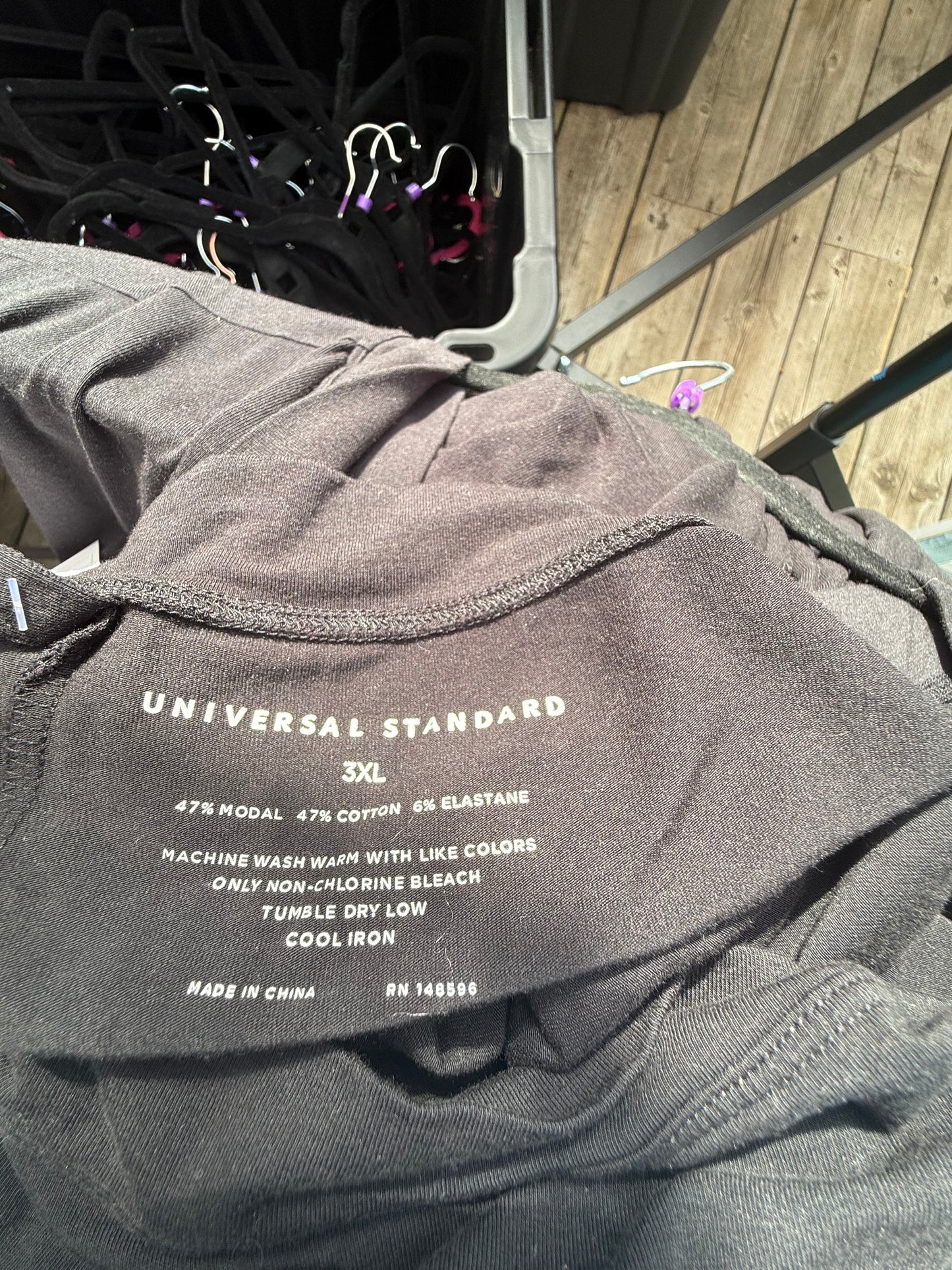 Universal Standard Black Lounge Top
