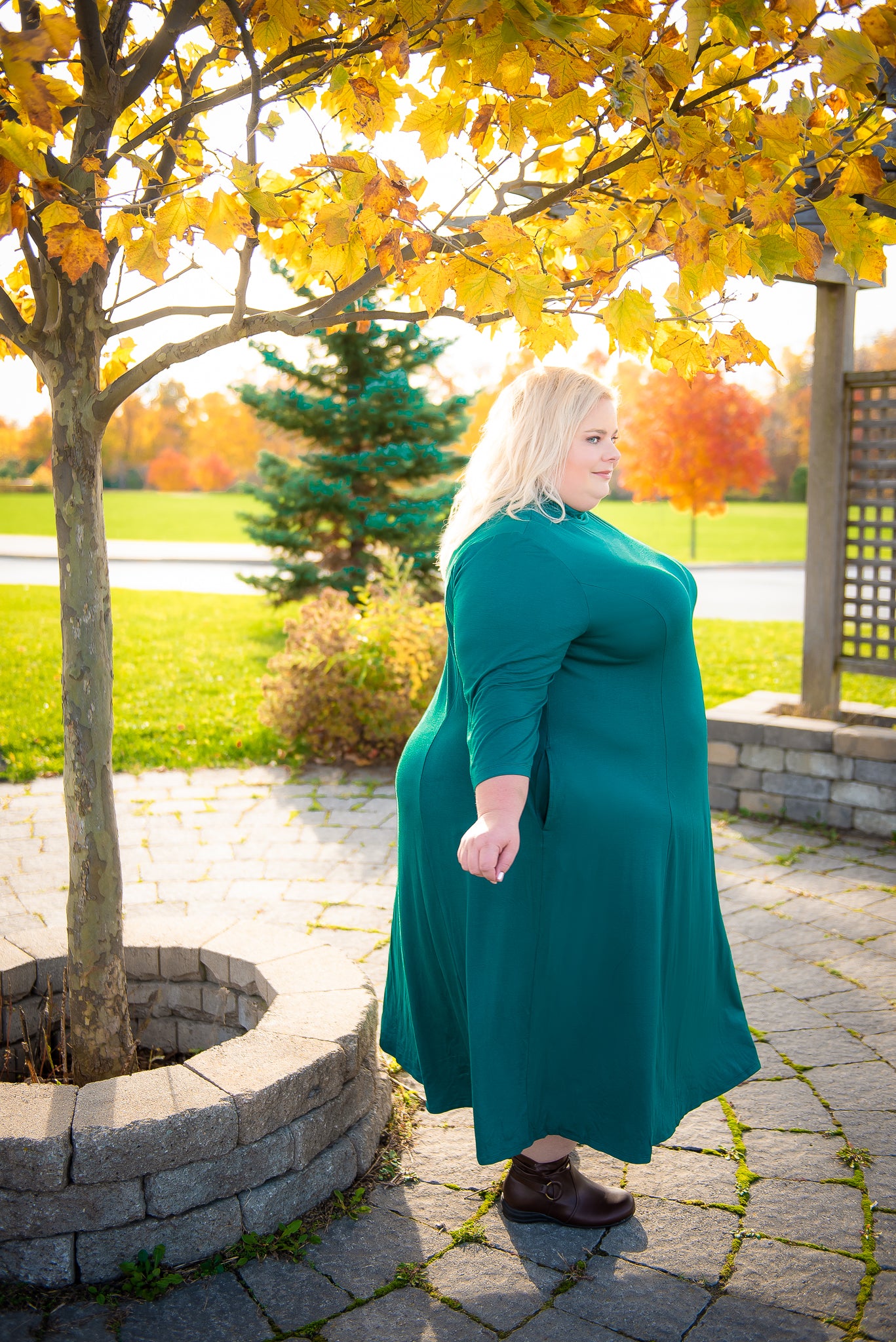 Catherine’s Green Jersey Dress