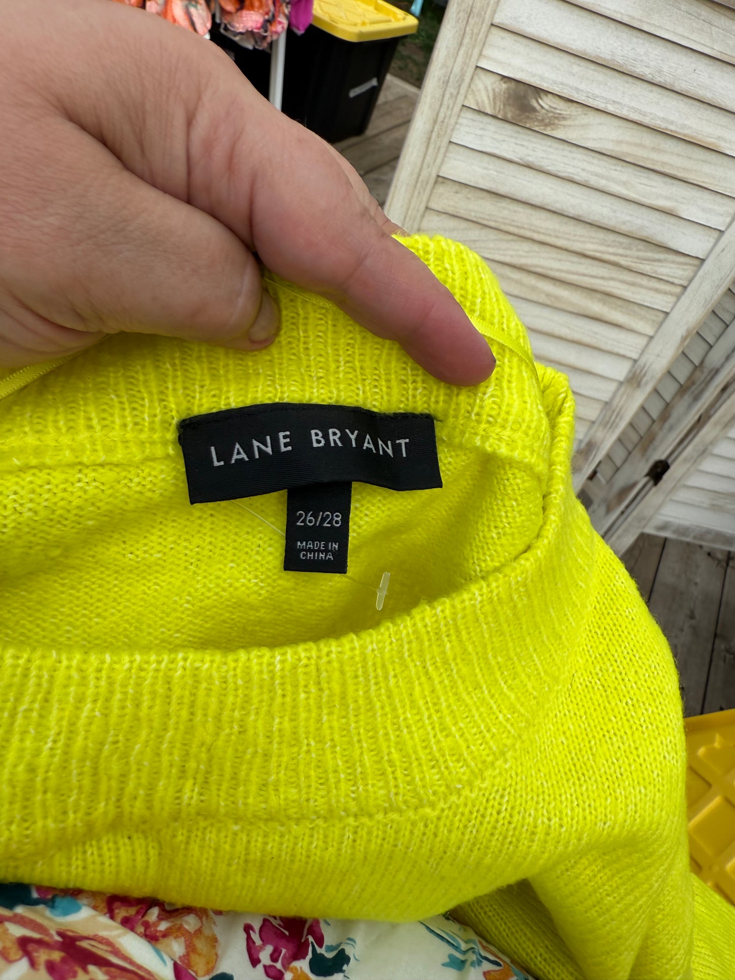 Lane Bryant Neon Sweater