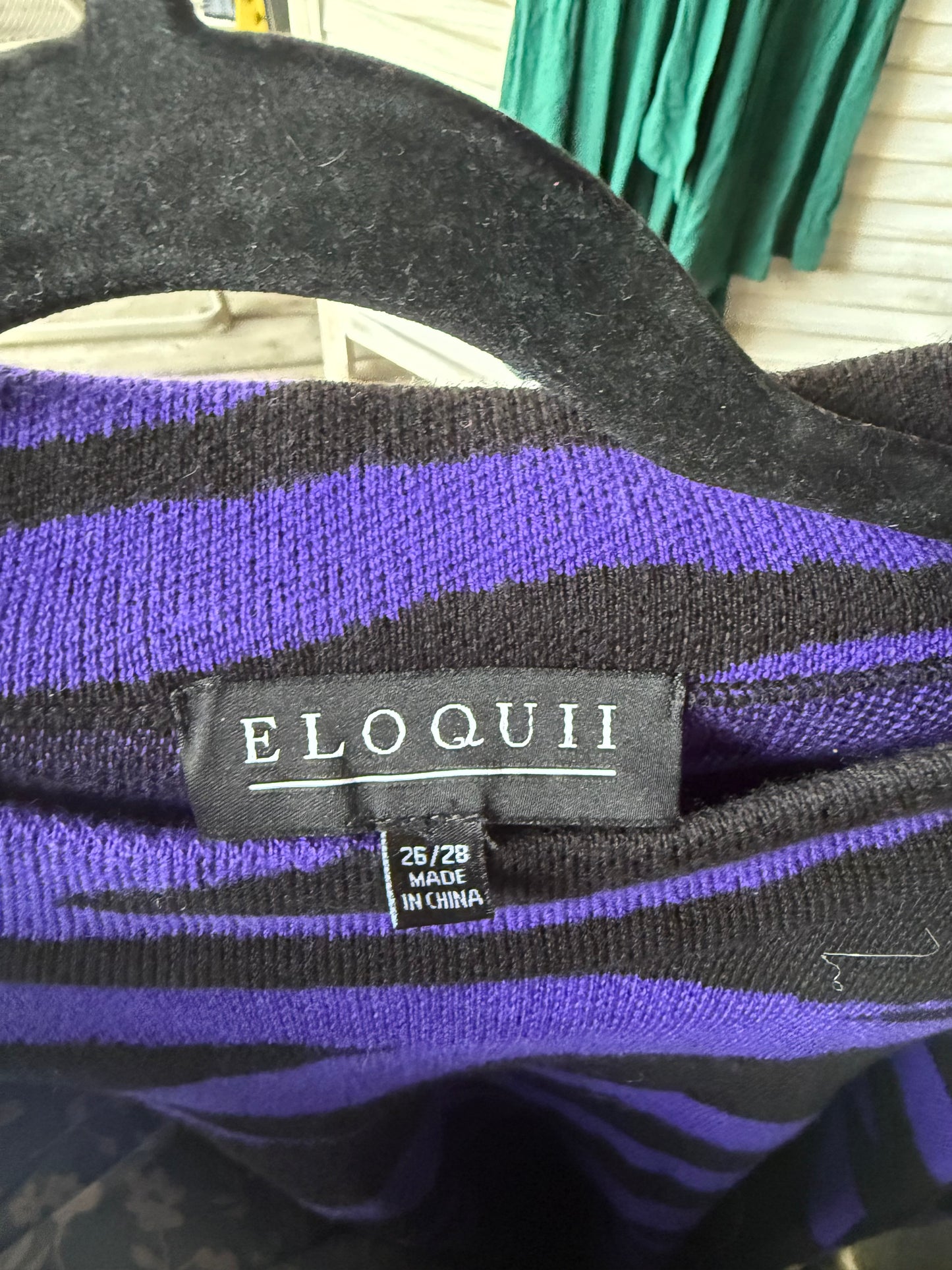 ELOQUII Zebra Print Sweater Dress