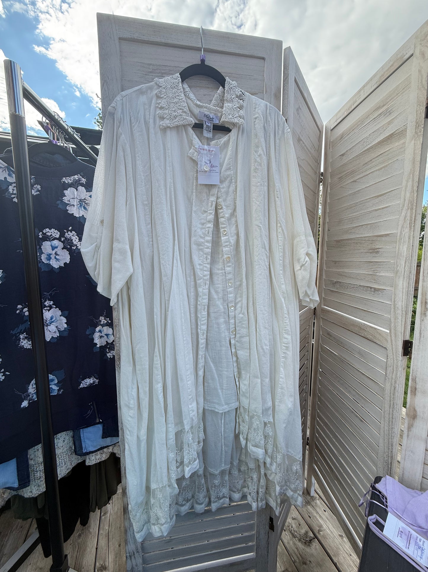 On The Plus Side Button Up Tunic