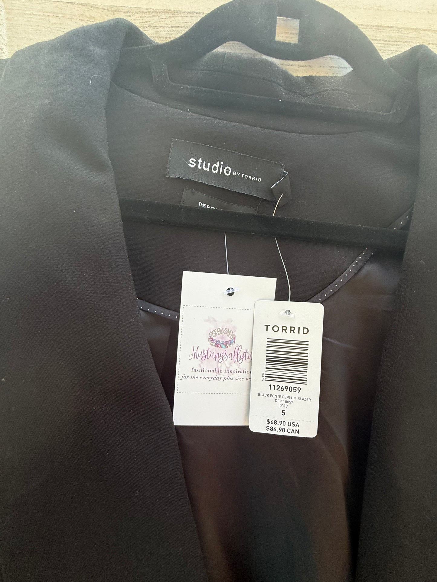 Torrid Studio Peplum Blazer