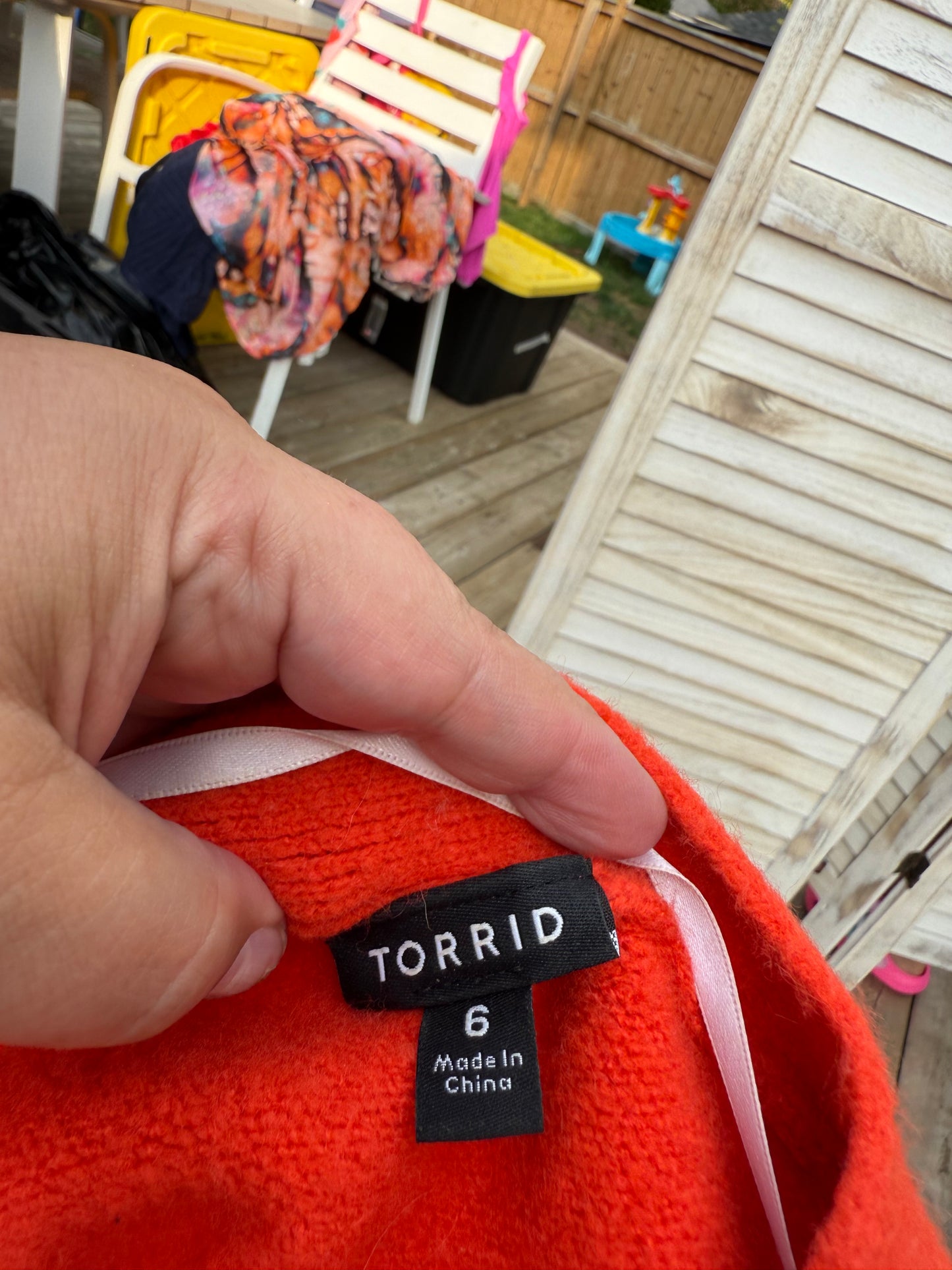 Torrid Orange Cardigan