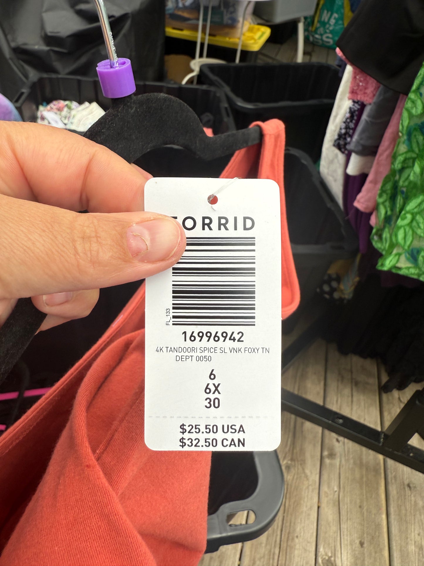 Torrid Rust Tank Top