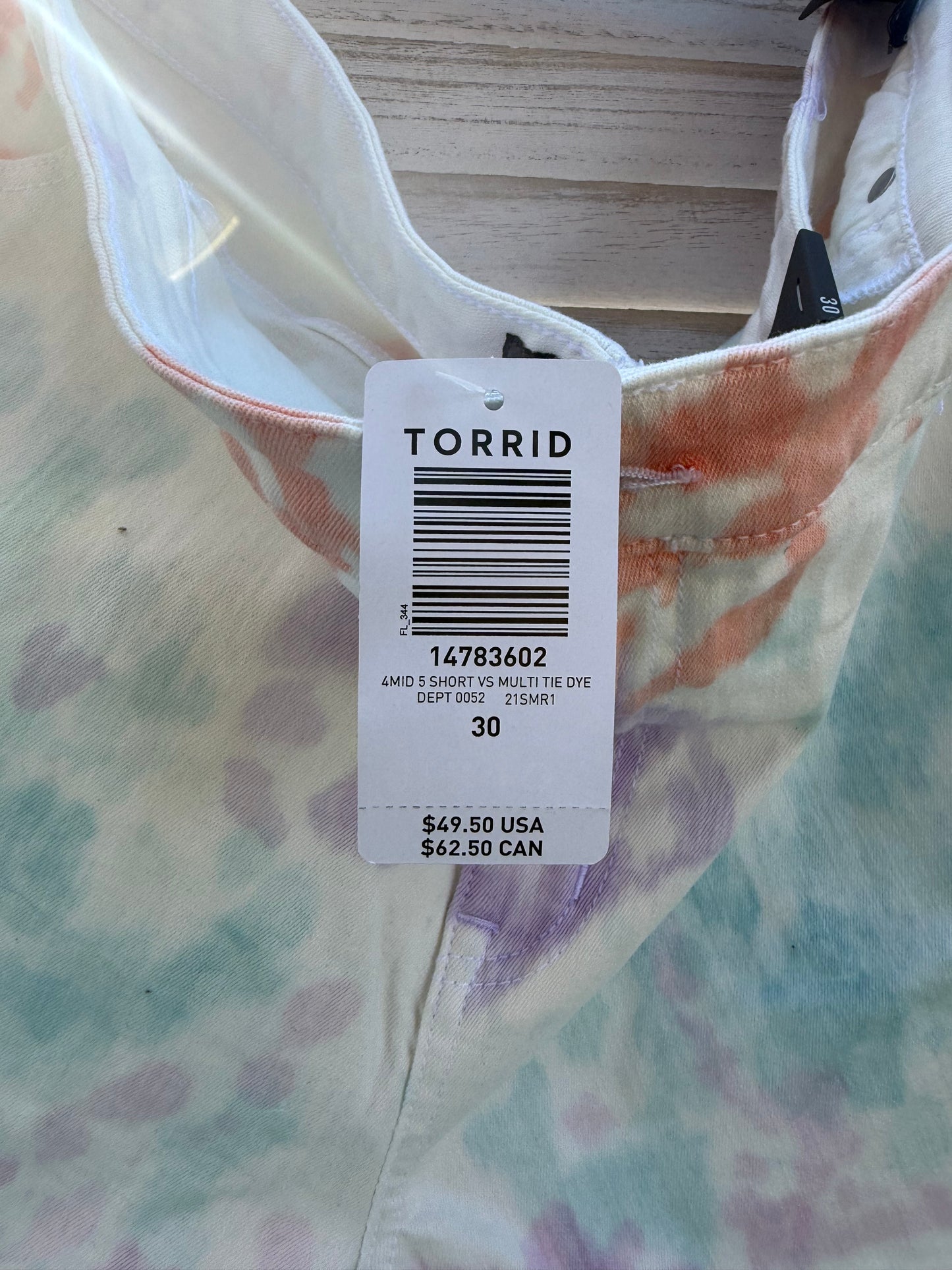 Torrid Tie Dye Denim Short