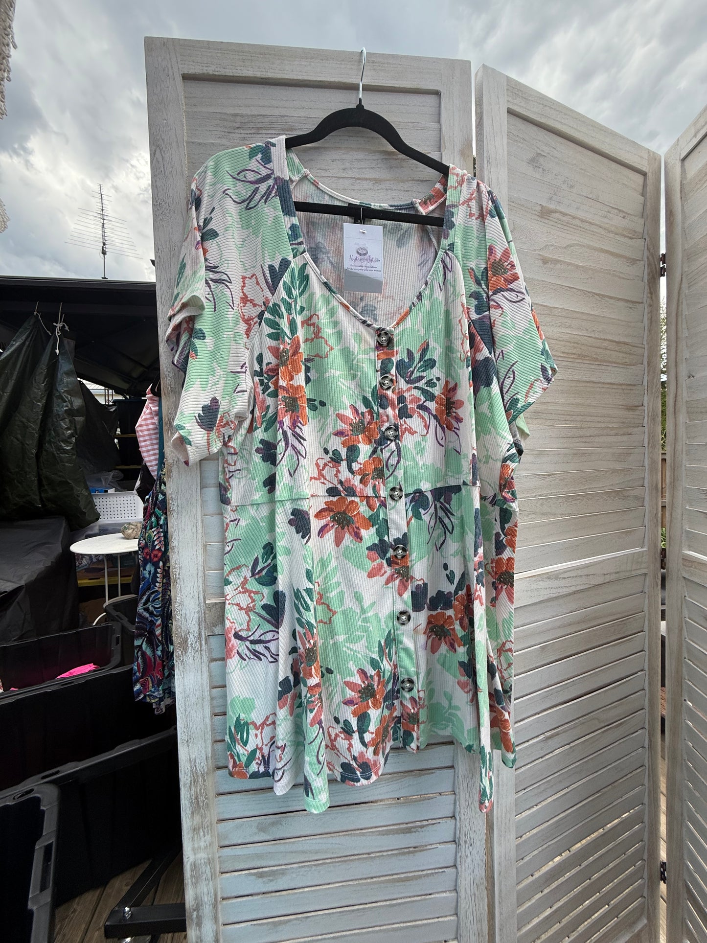 Torrid Green Peplum Top
