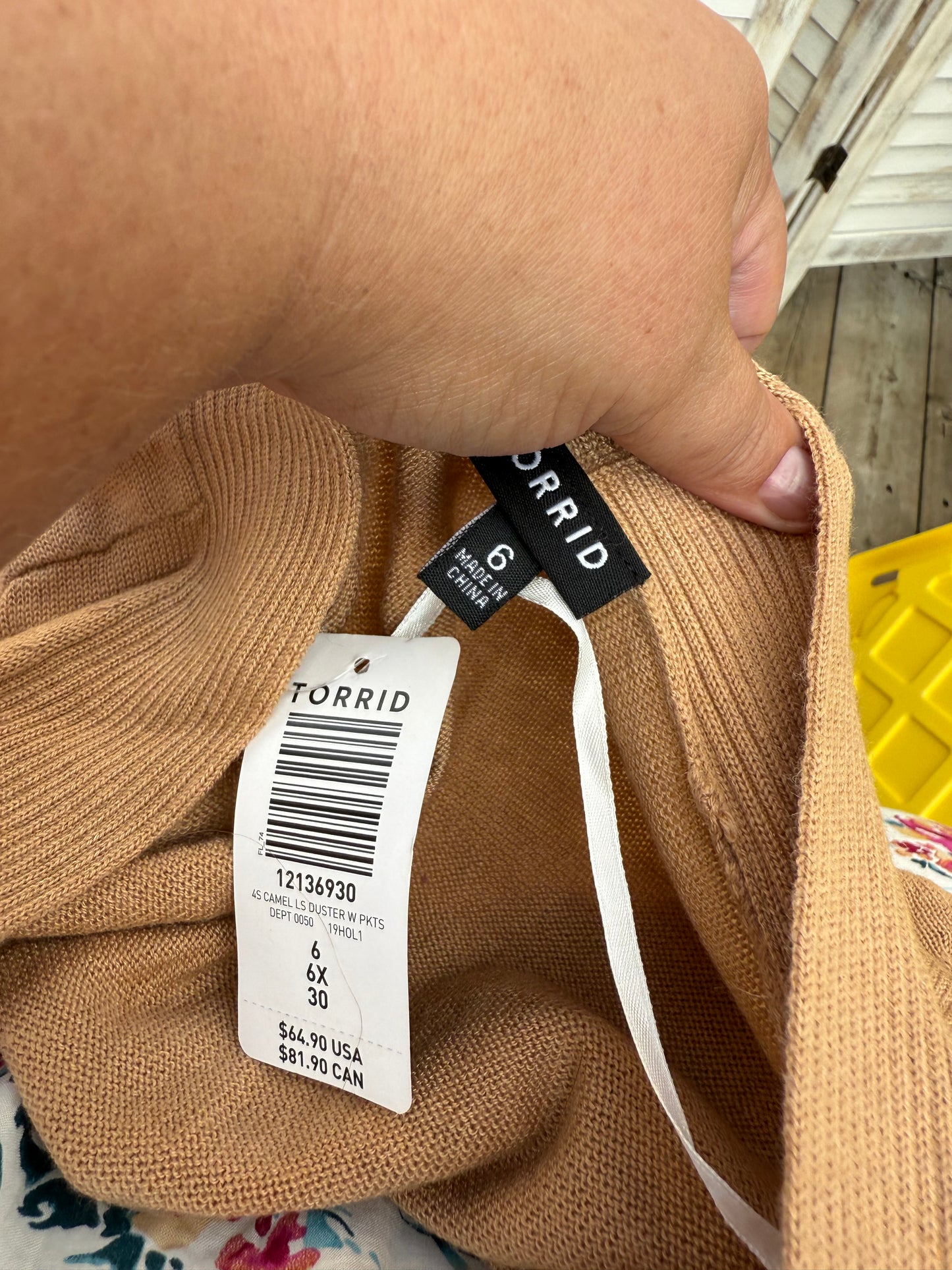 Torrid Camel Cardigan