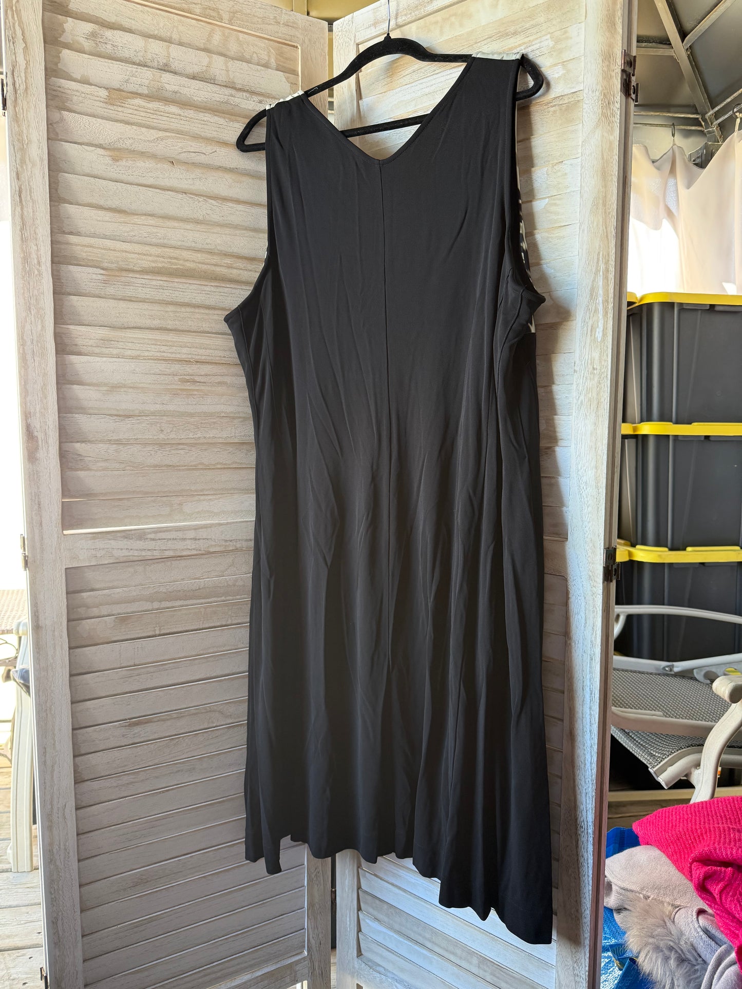 Lane Bryant Black Print Dress